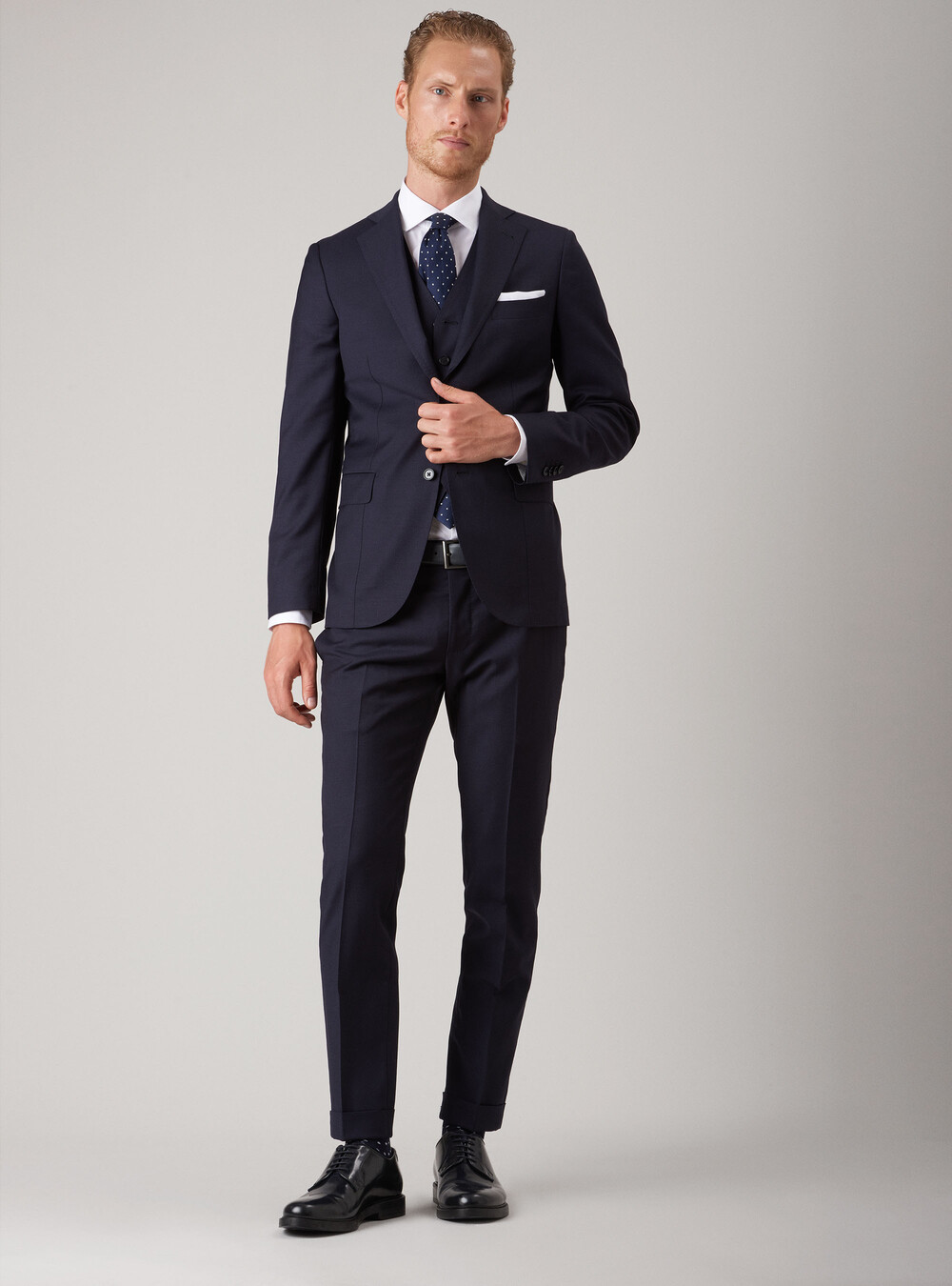 Giacca per abito in pura lana superfine 120's, BLU NAVY