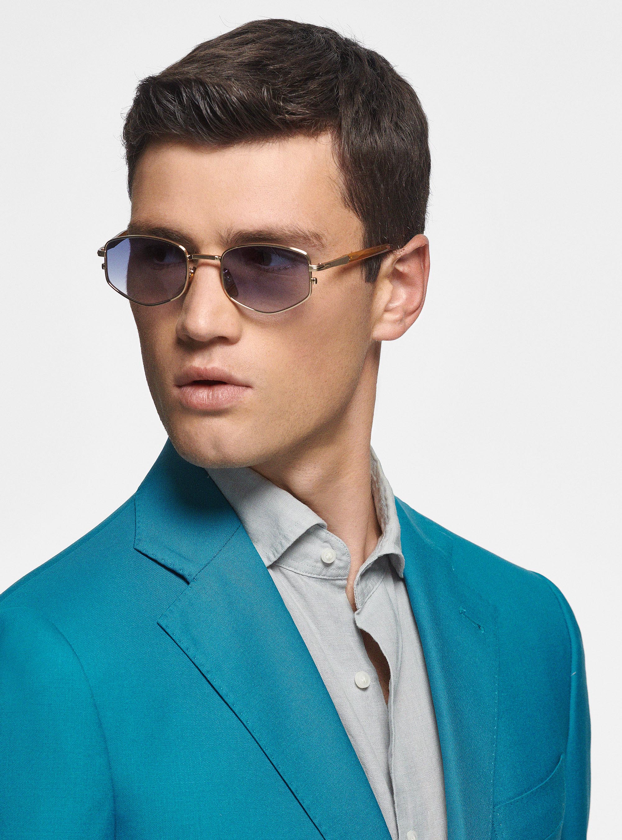 Giacca in pura lana Vitale Barberis Canonico, PETROLIO