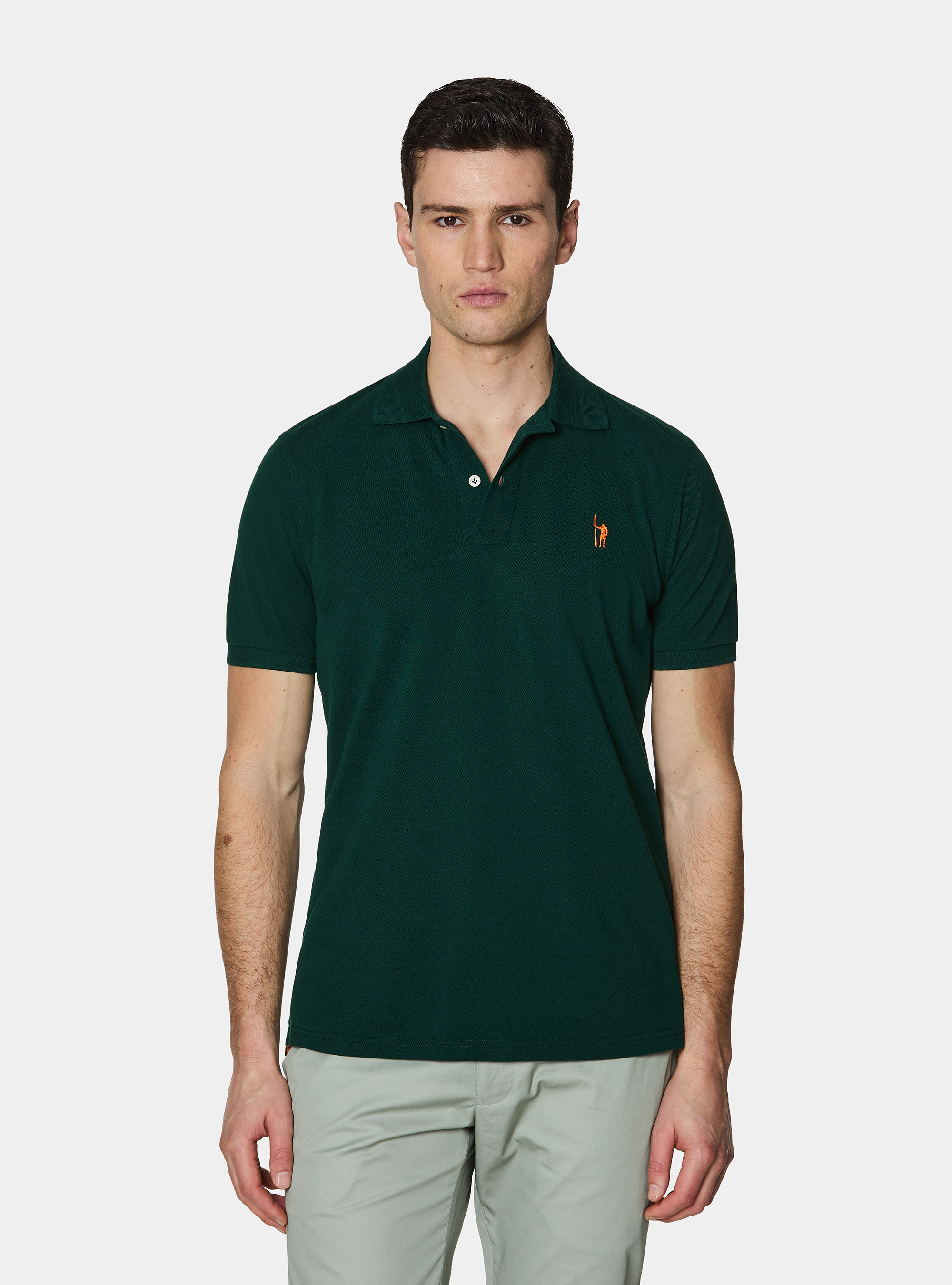 Classic piqu&eacute; polo shirt, OLIVE