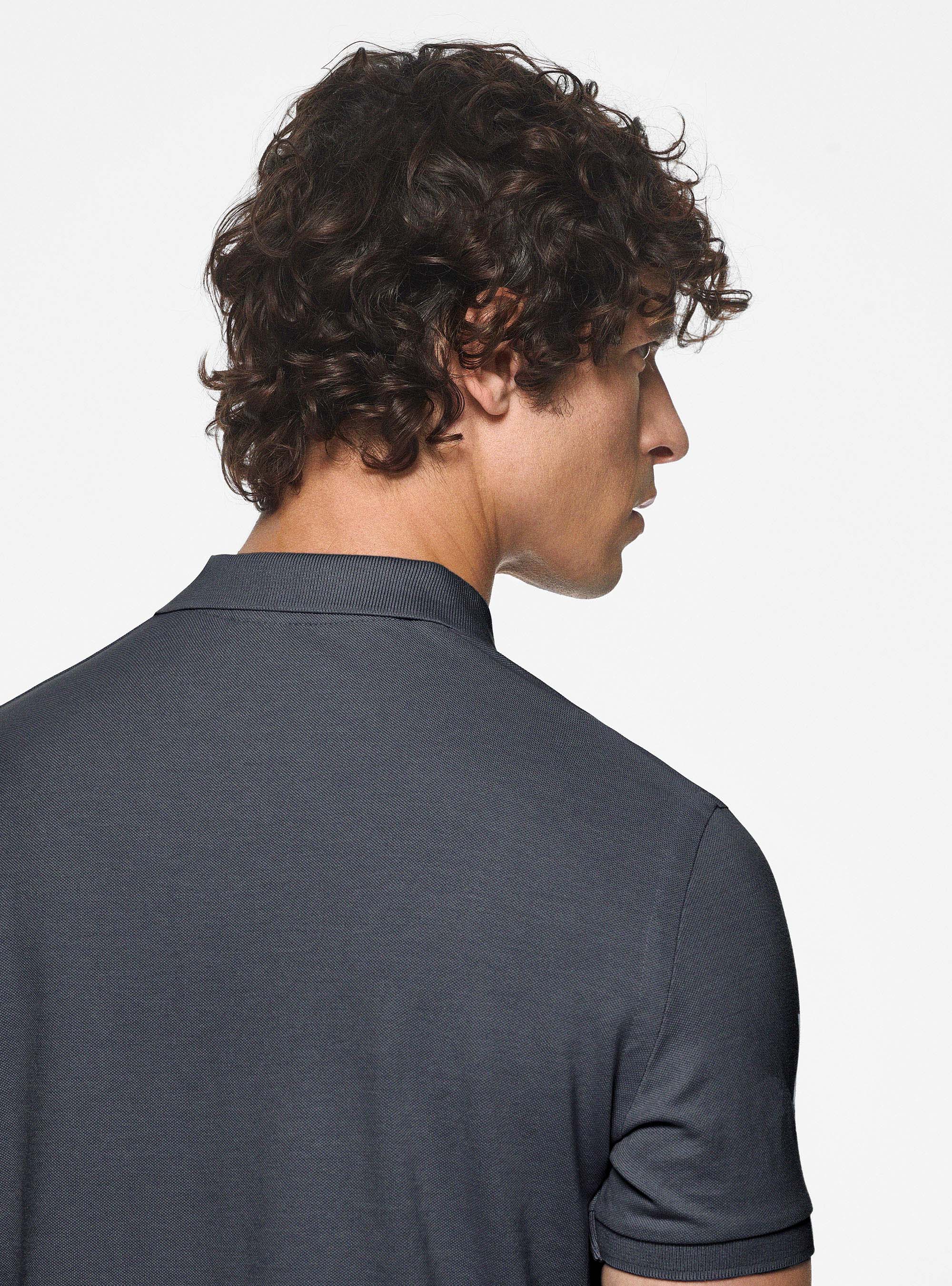 Polo classica in piquet, INCHIOSTRO