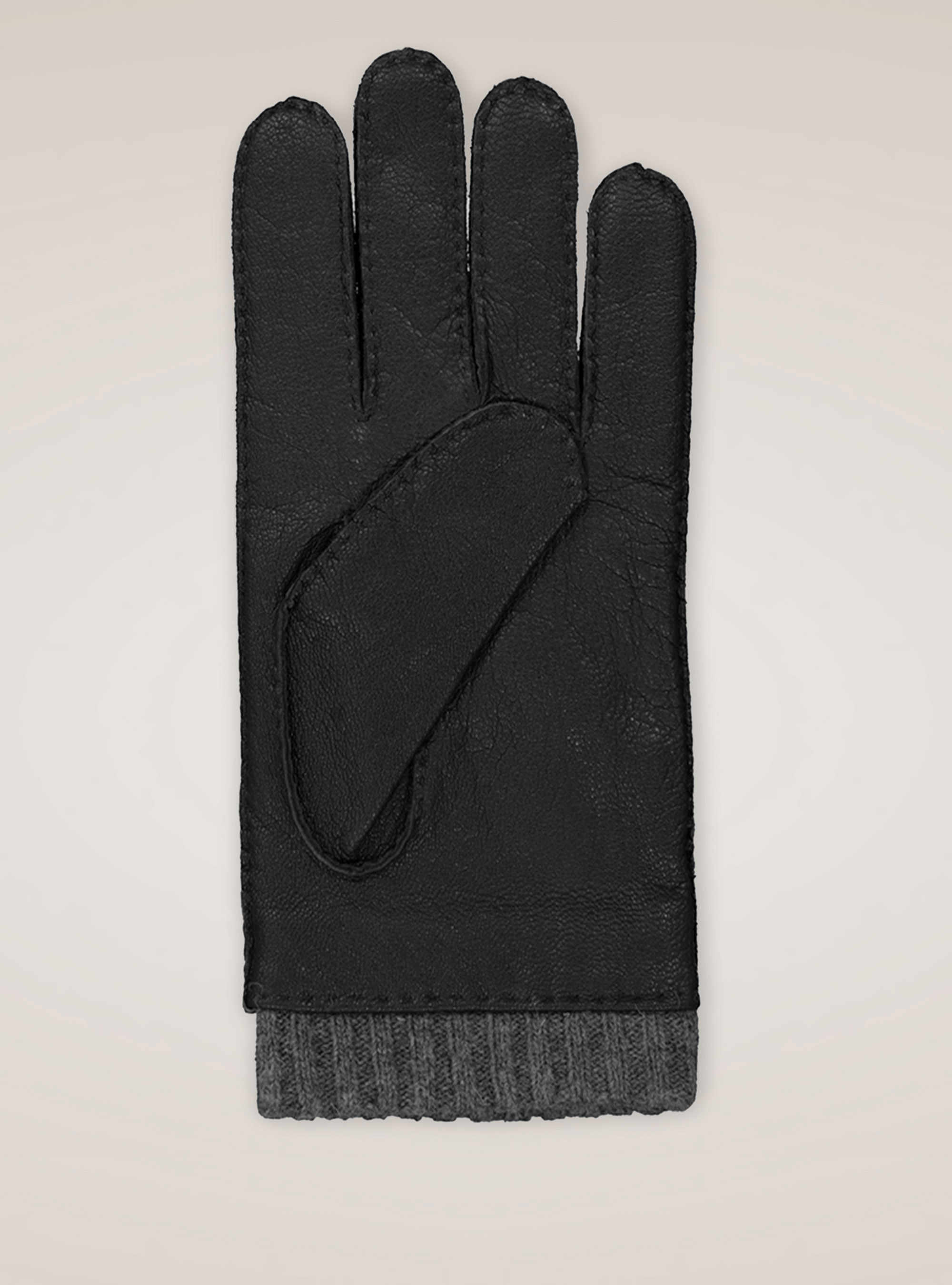 Guanti 100% pelle, NERO