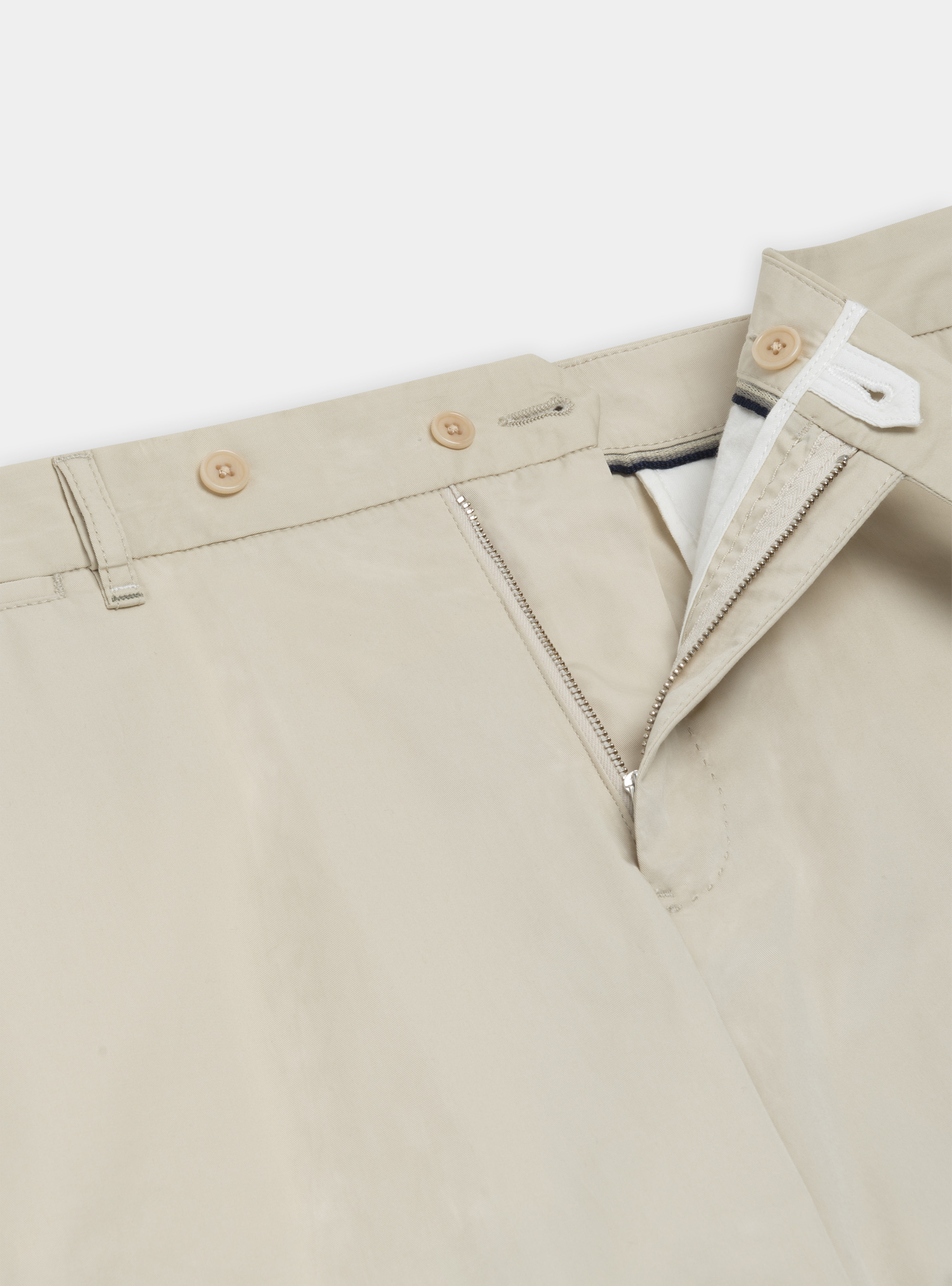 Bermuda in twill di cotone leggero, ECRU