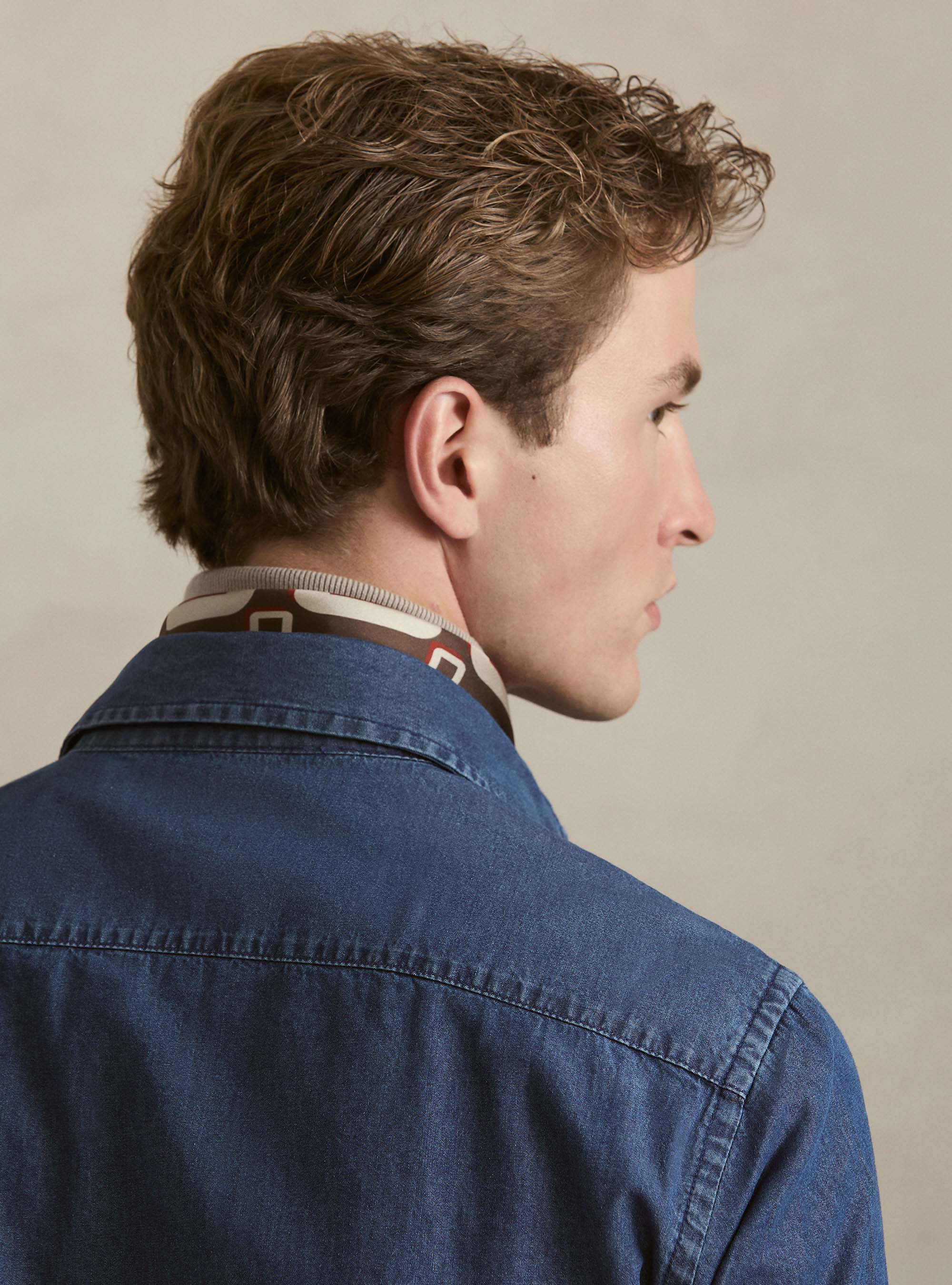 Camicia in denim, BLU