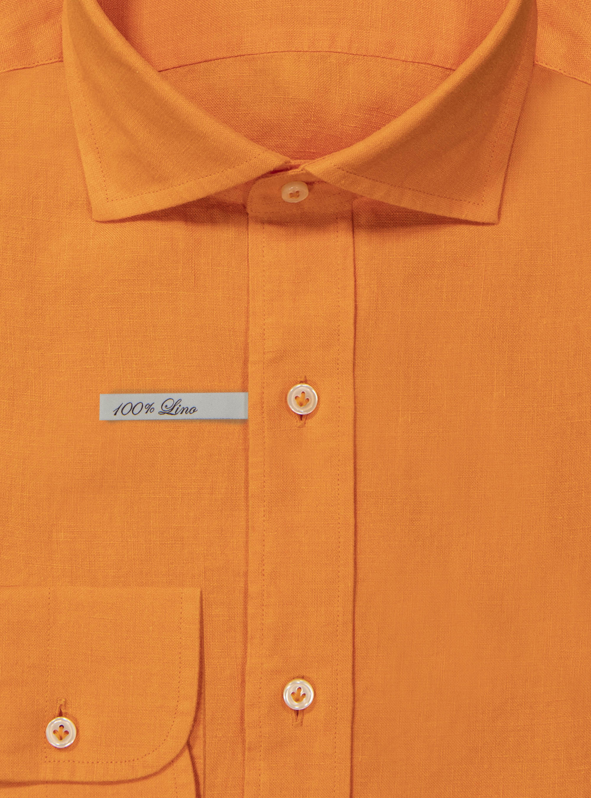 Linen shirt, ORANGE