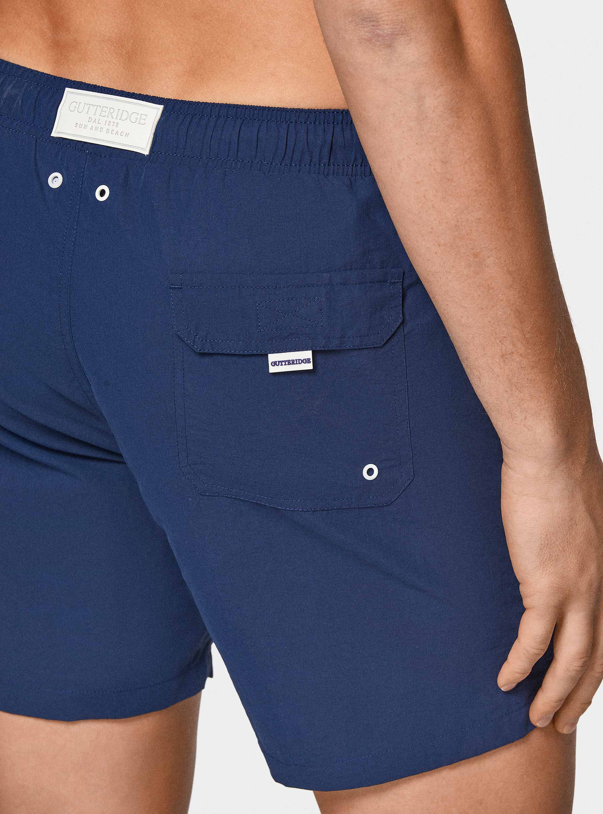 Maillot de bain uni, BLEU