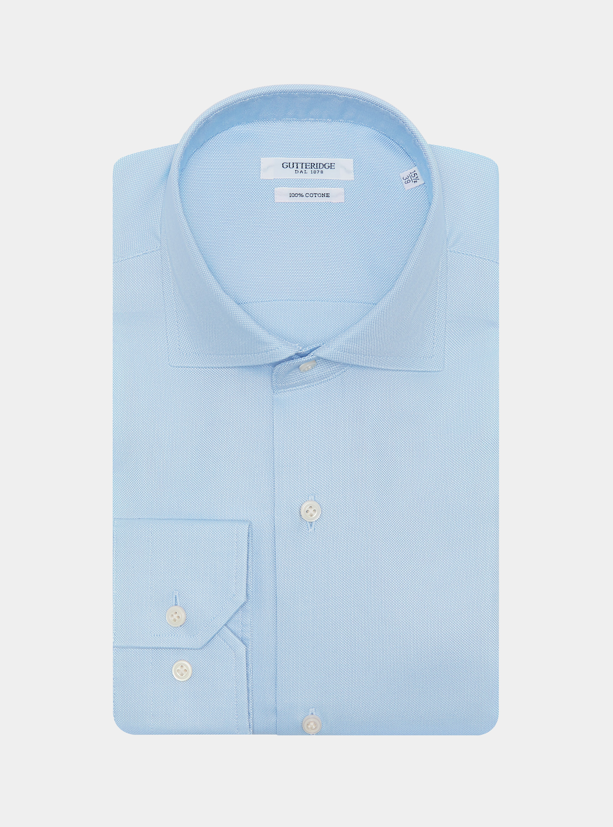 Chemise en coton oxford, BLEU CIEL