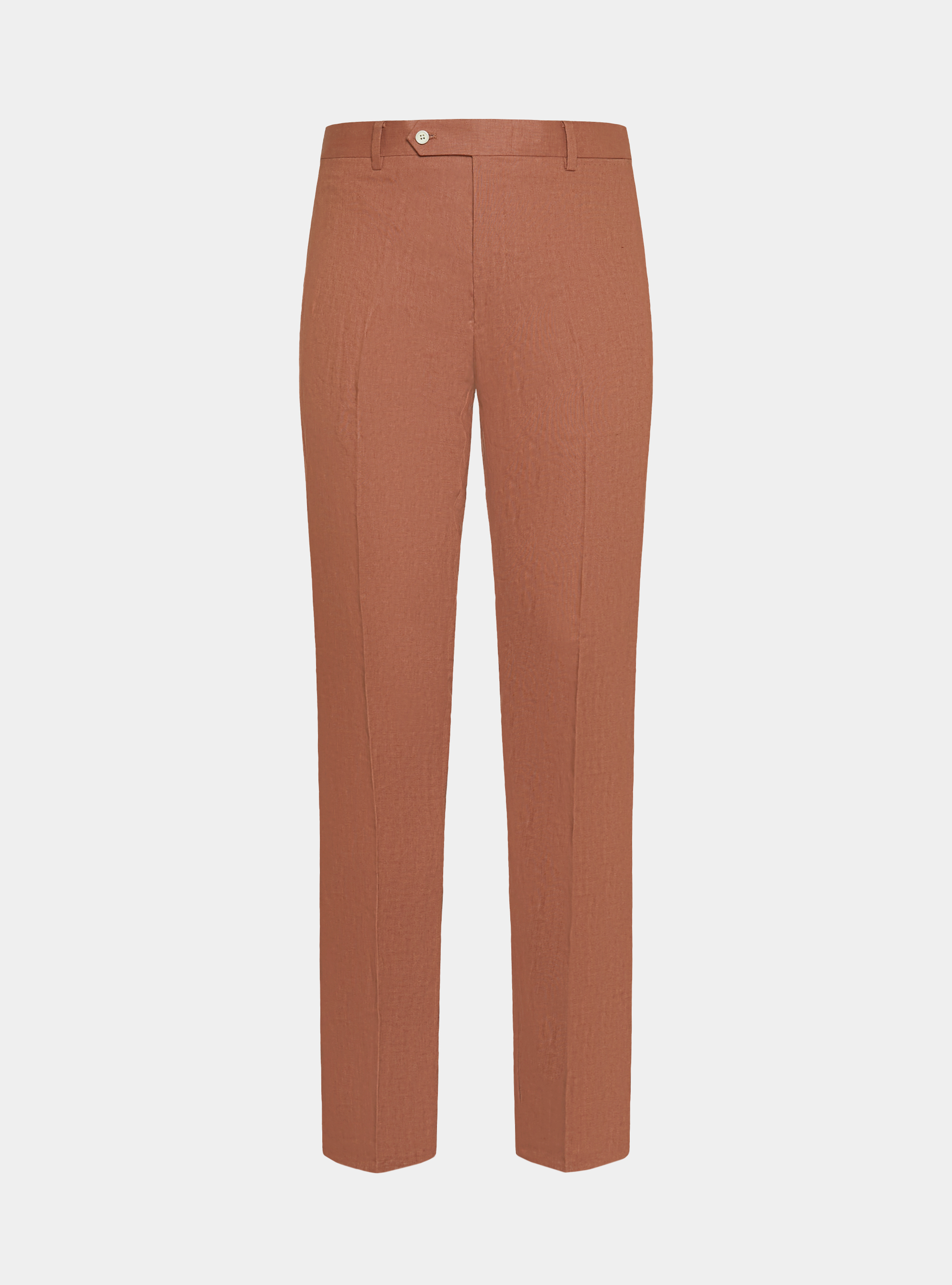 Pure linen suit trousers, ROSA SALMONE 0468C