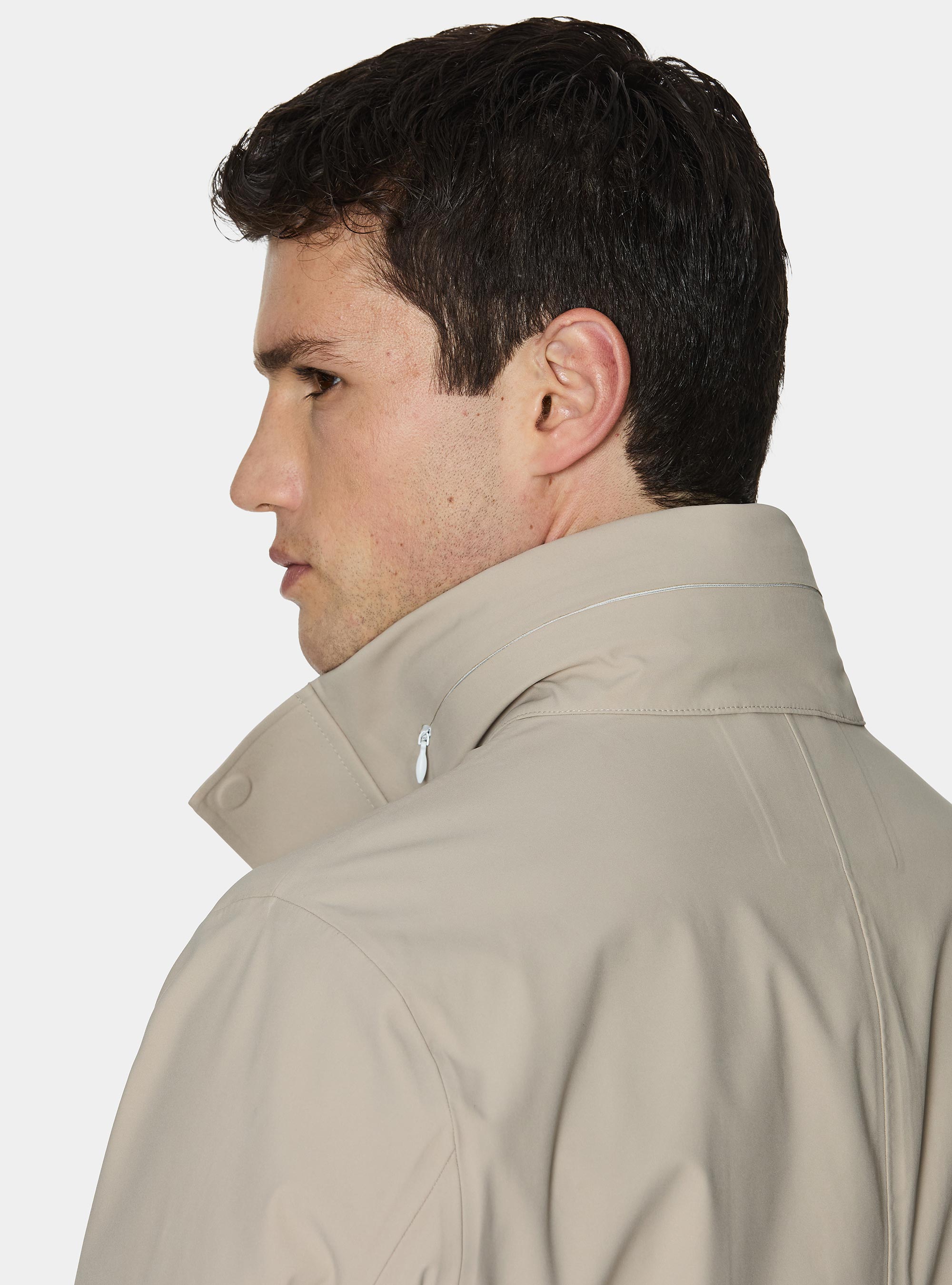 Giubbino in tessuto tecnico, CRUDO