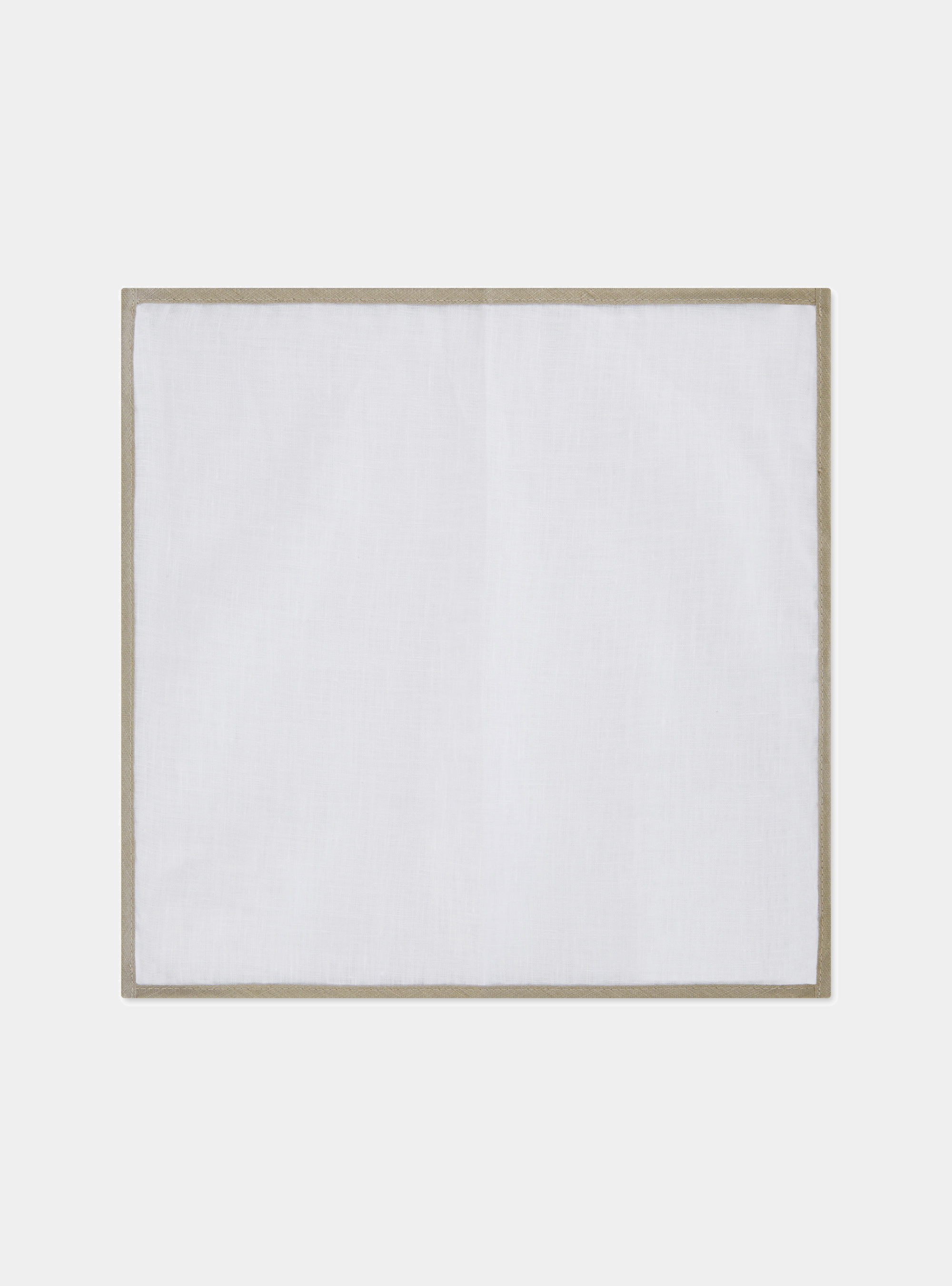 Pochette en lin, SAND/WHITE