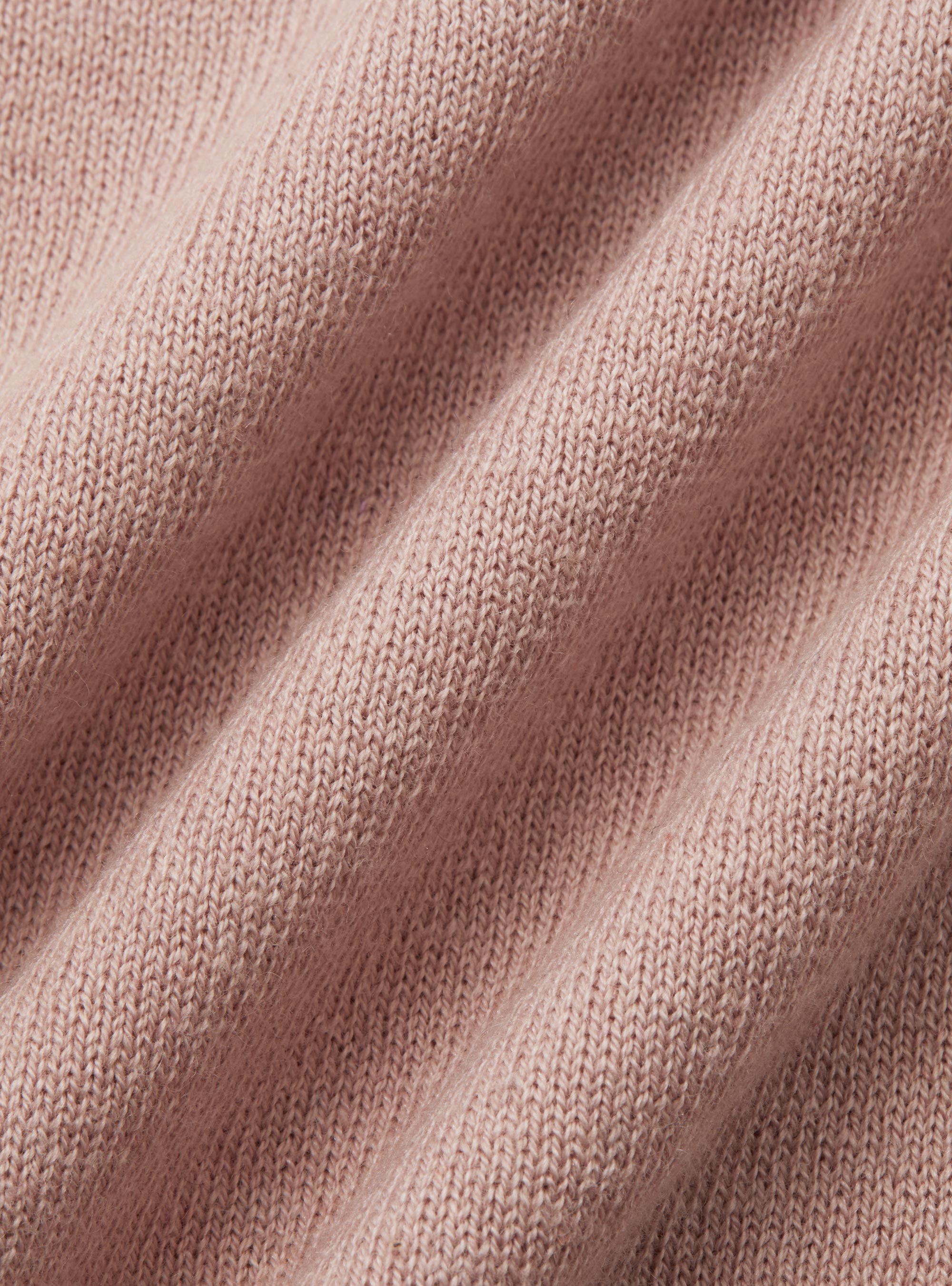 Pullover mit Rundhalsausschnitt aus Baumwolle, Seide und Kaschmir, 0441C ROSA SCURO