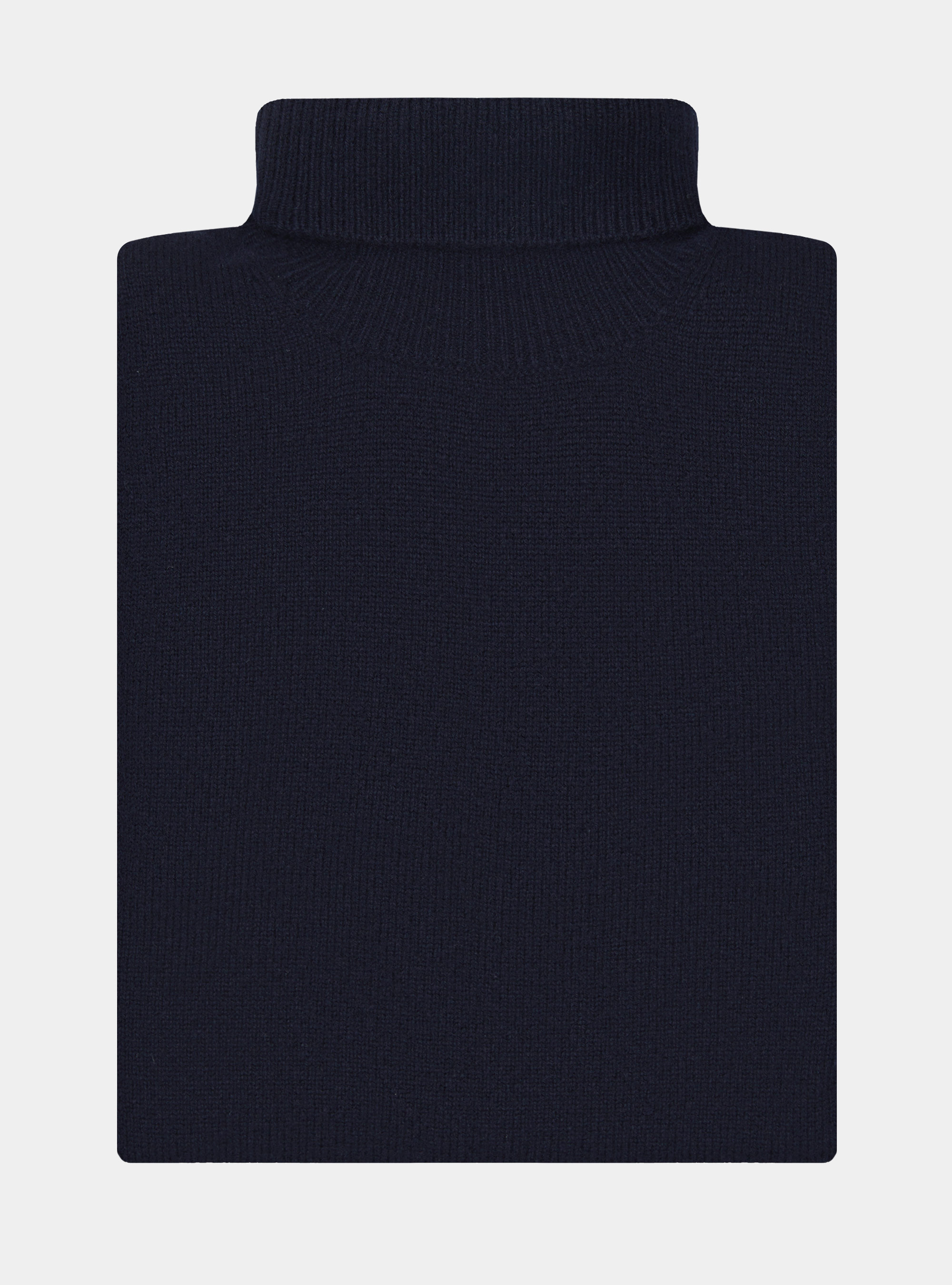 Merino wool turtleneck sweater, NAVY BLUE