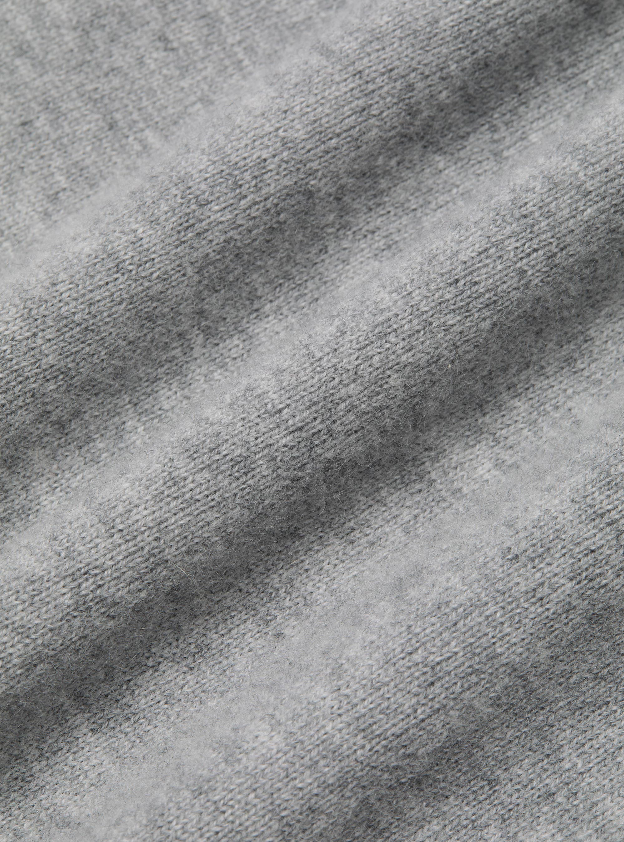 Maglia girocollo in lambswool e cashmere, GRIGIO MELANGE 0151C
