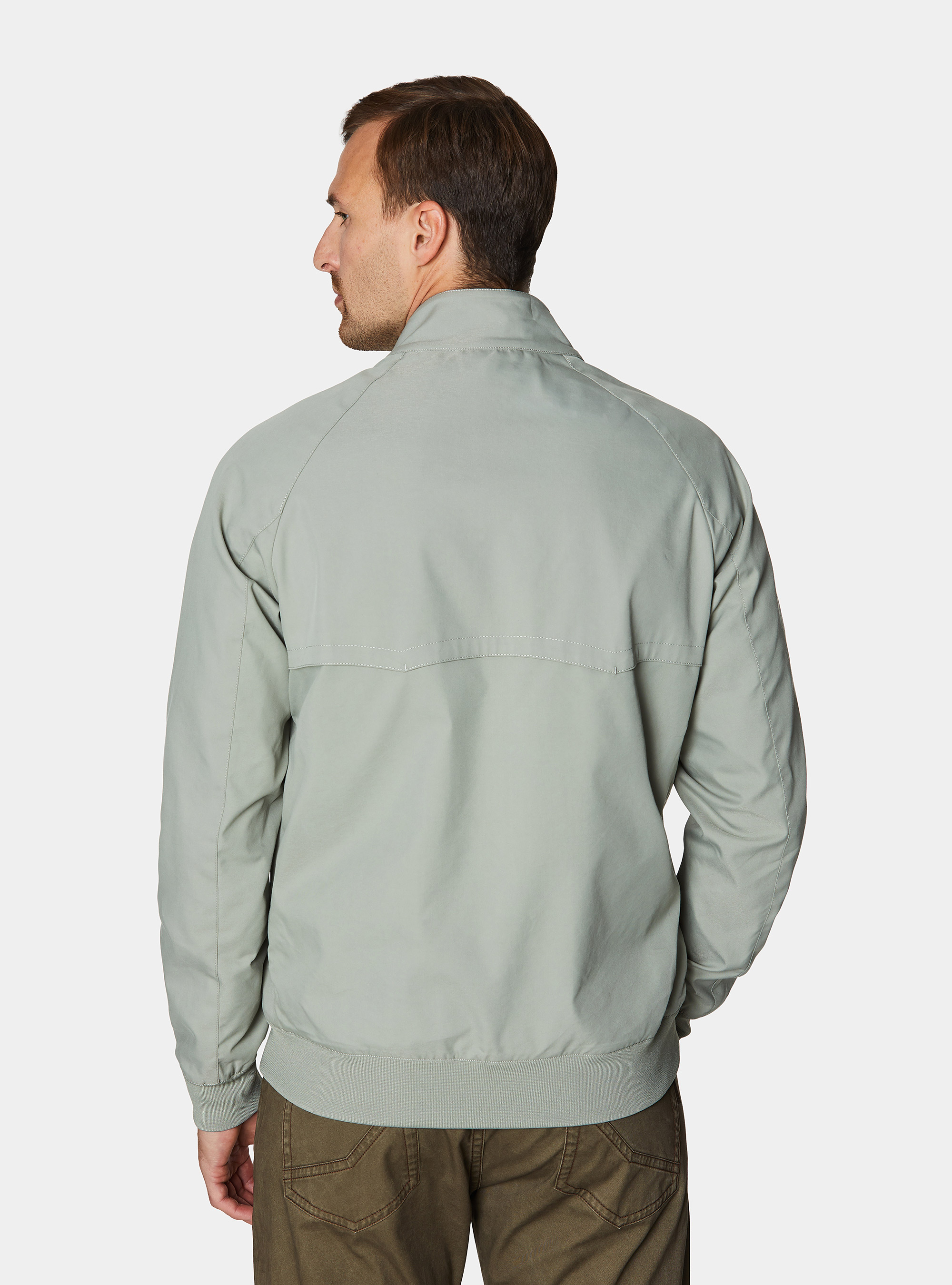 Cazadora bomber en mezcla de algod&oacute;n, SALVIA 0602C