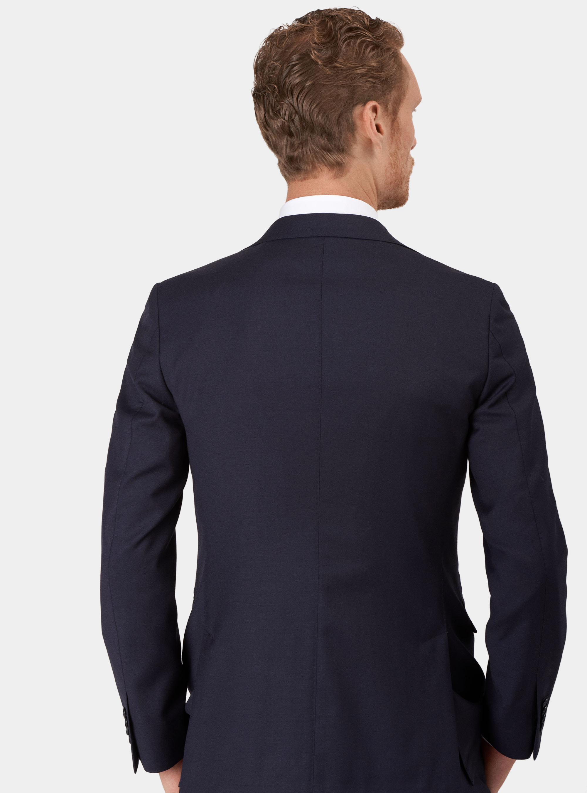 Drop 4 cool wool suit jacket, NAVY BLUE