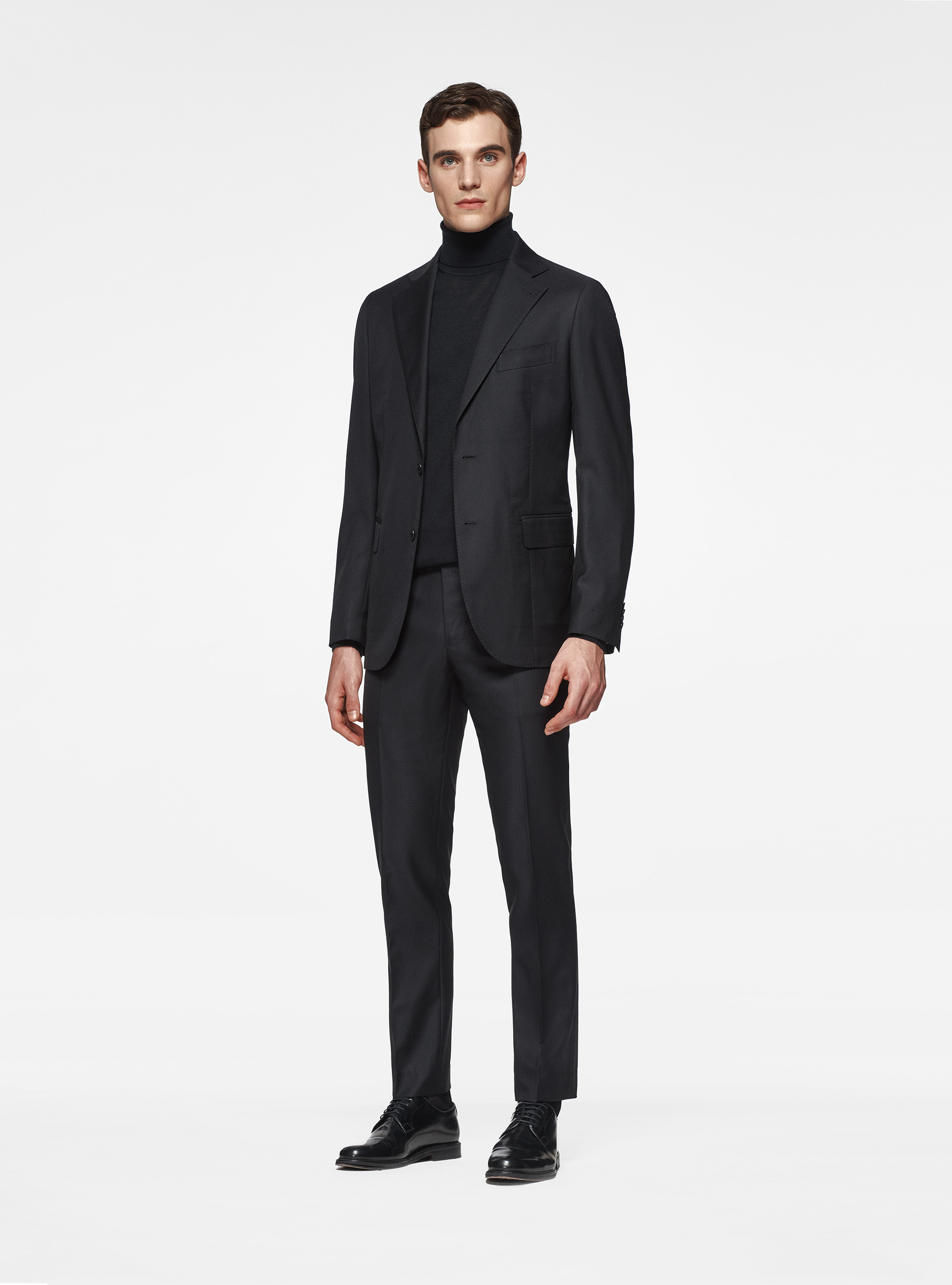 Giacca in pura lana superfine 110's, NERO