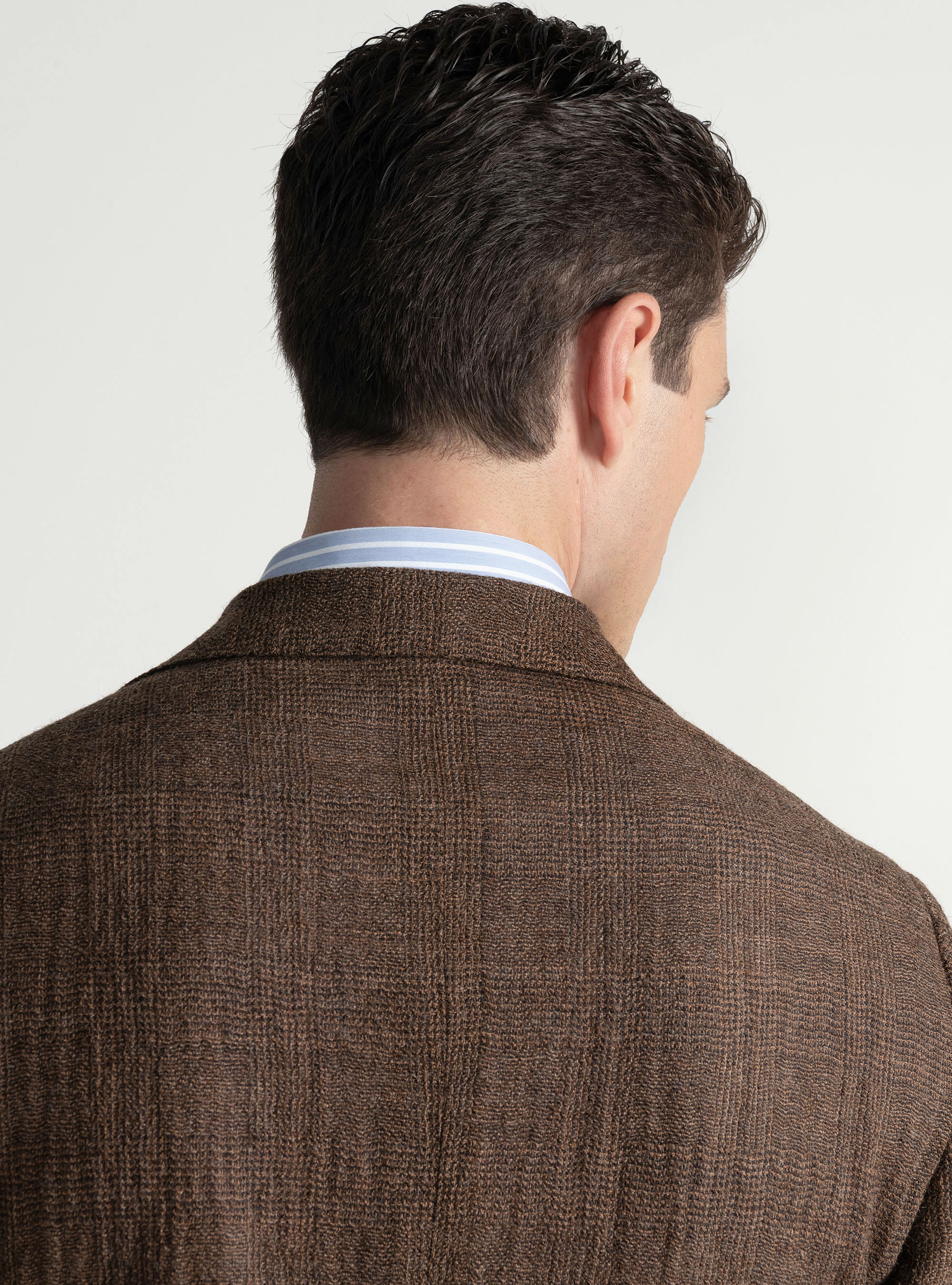 Americana de lana pura con estampado Príncipe de Gales, MULTICOLORE