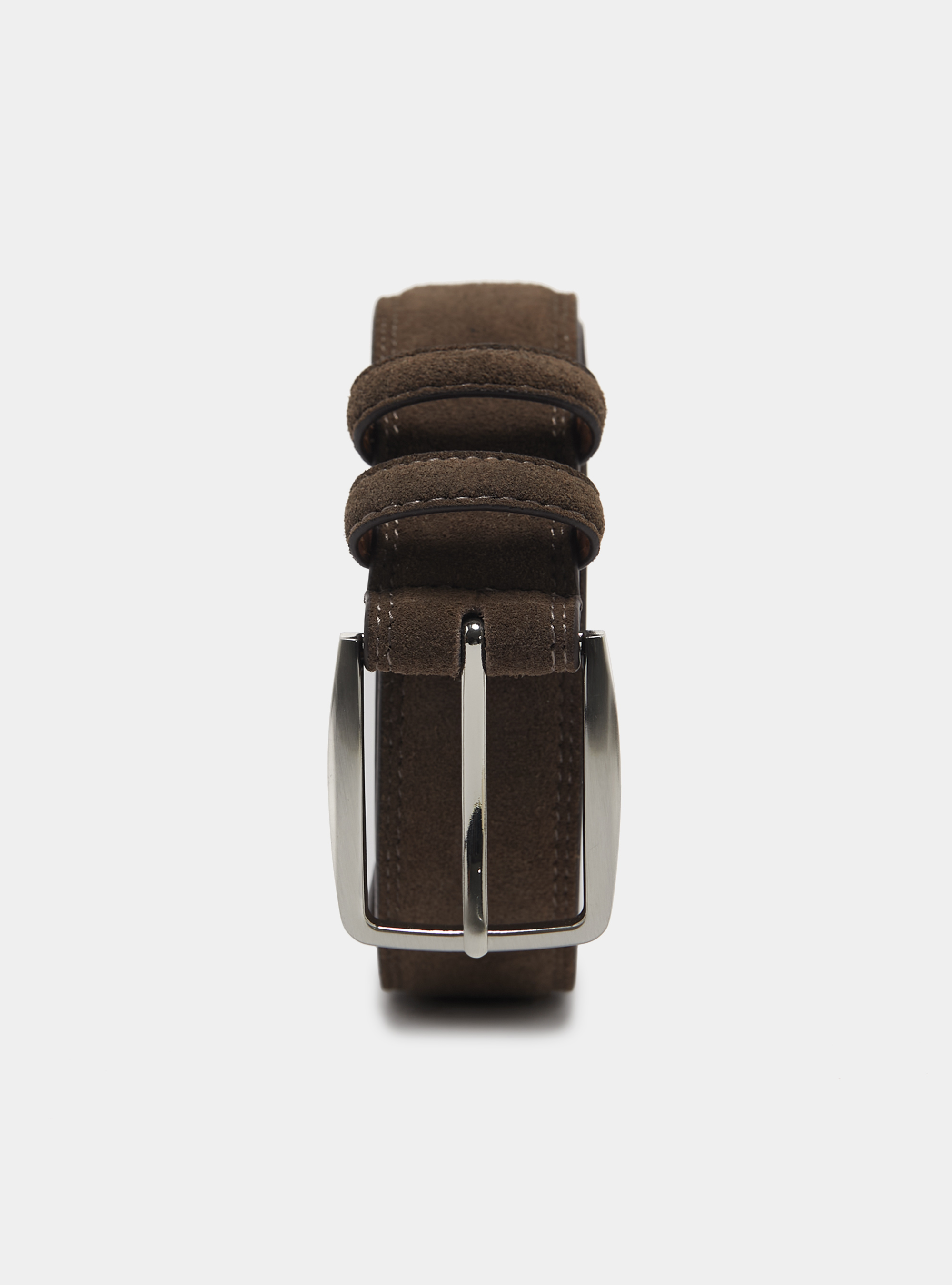 Suede belt, BROWN