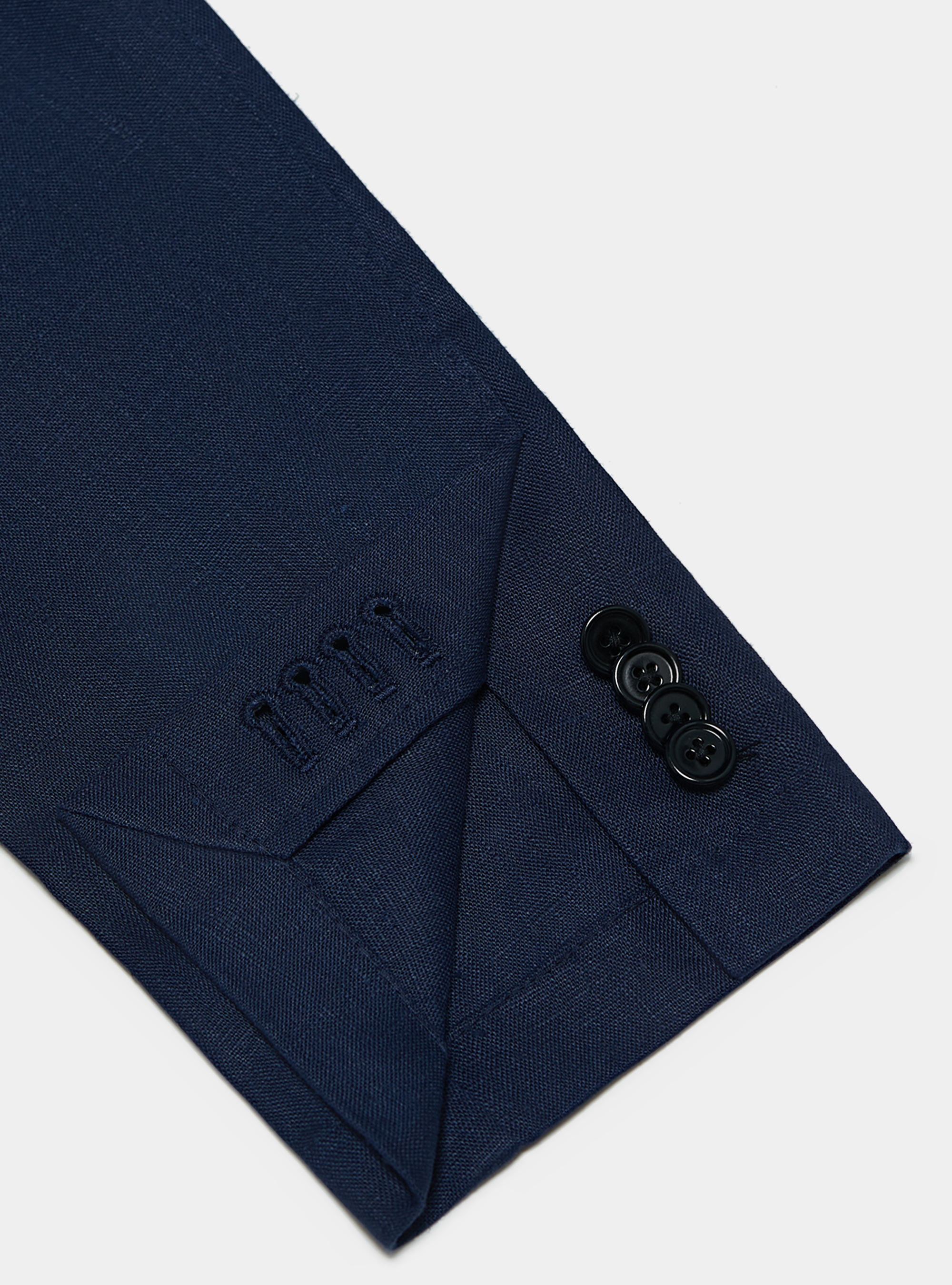 Pure linen blazer, BLUE