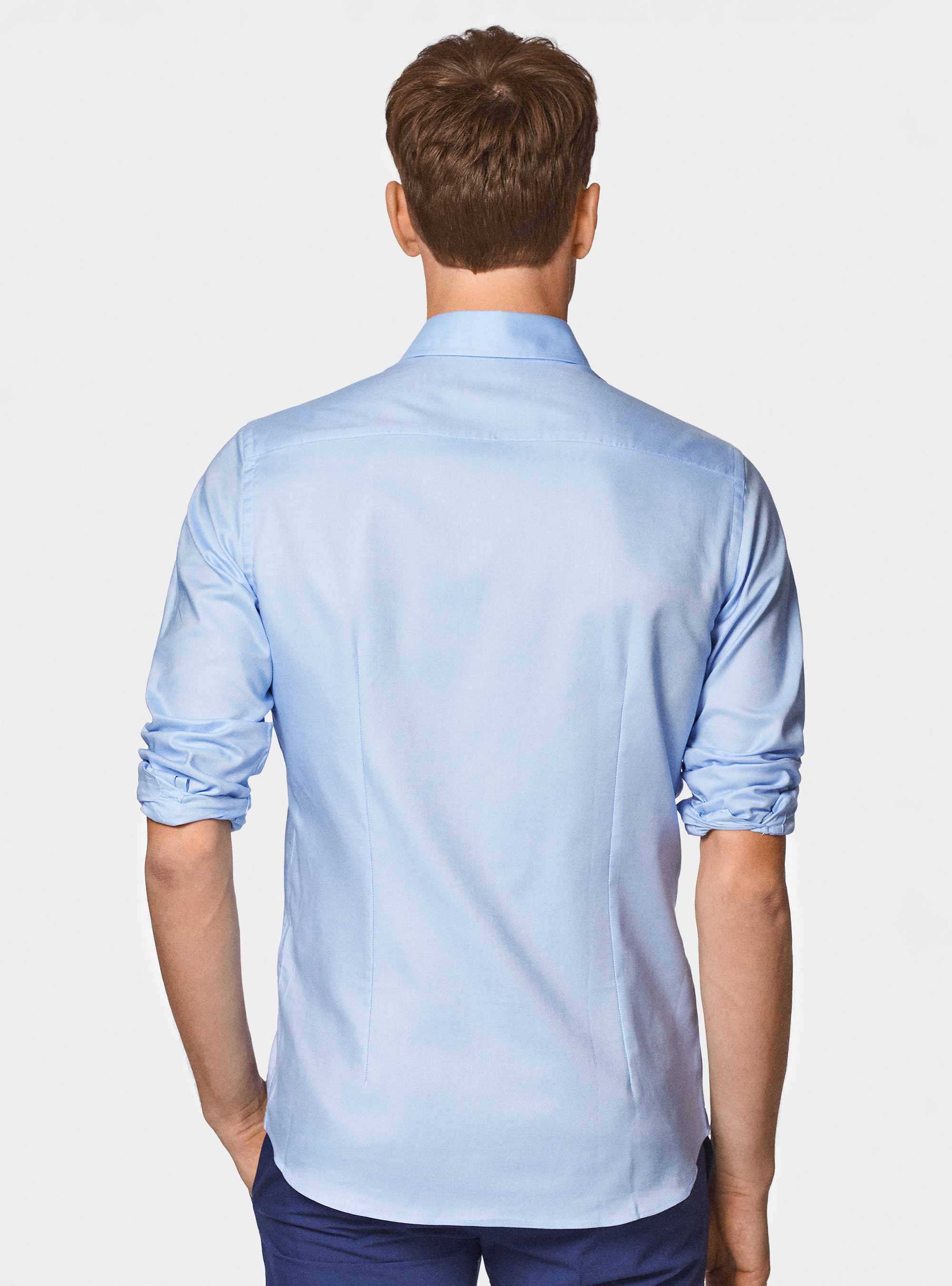 Chemise en coton oxford, BLEU CIEL