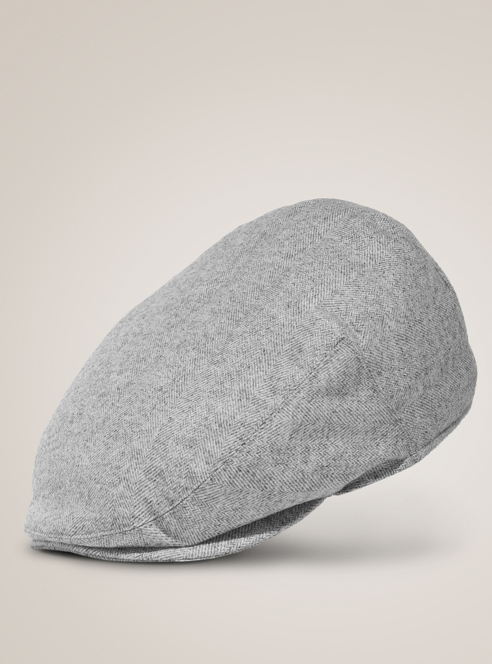 Flat cap, LIGHT GREY MELANGE