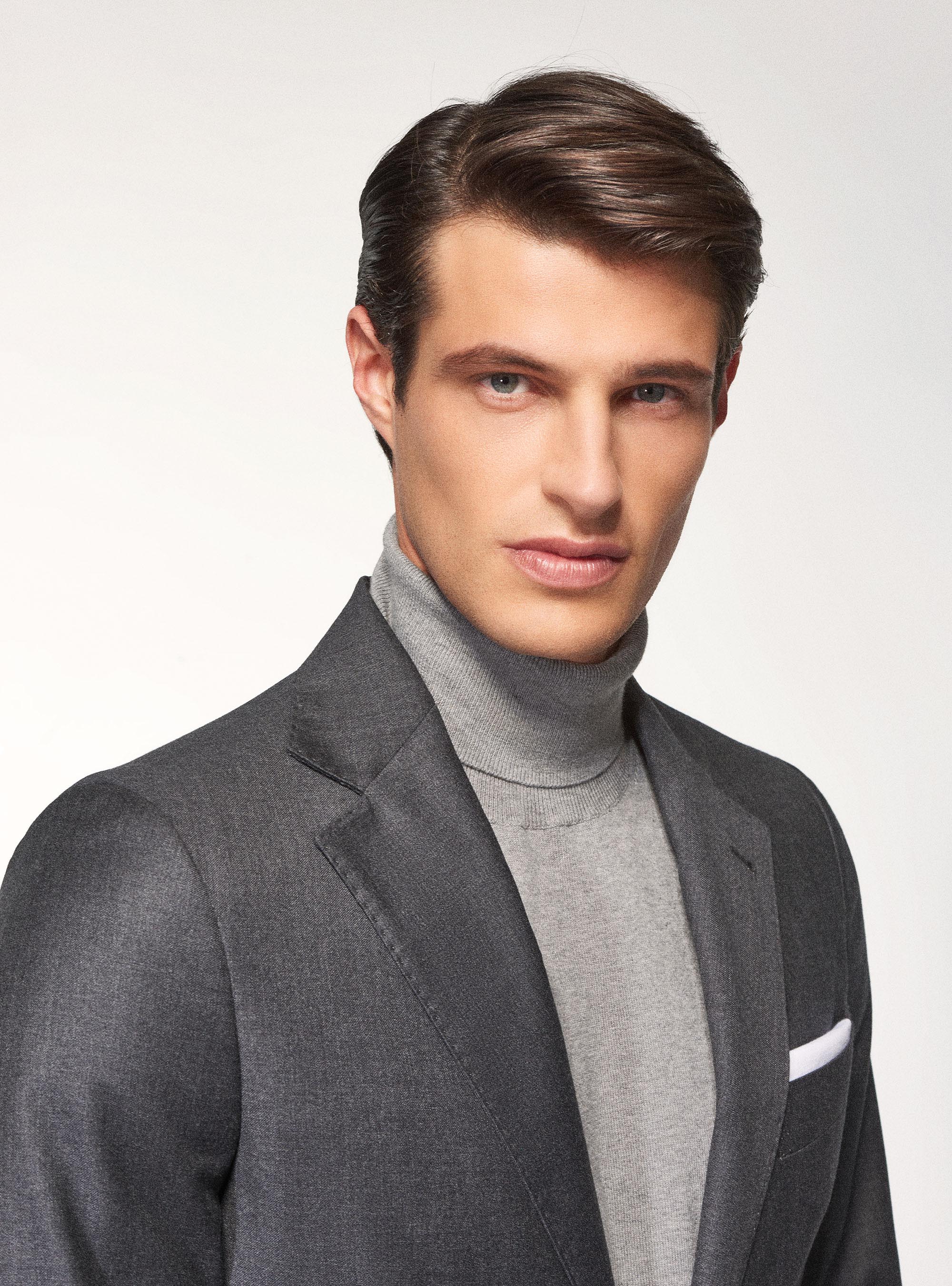 Giacca per abito in pura lana superfine 110's Vitale Barberis Canonico, ASFALTO