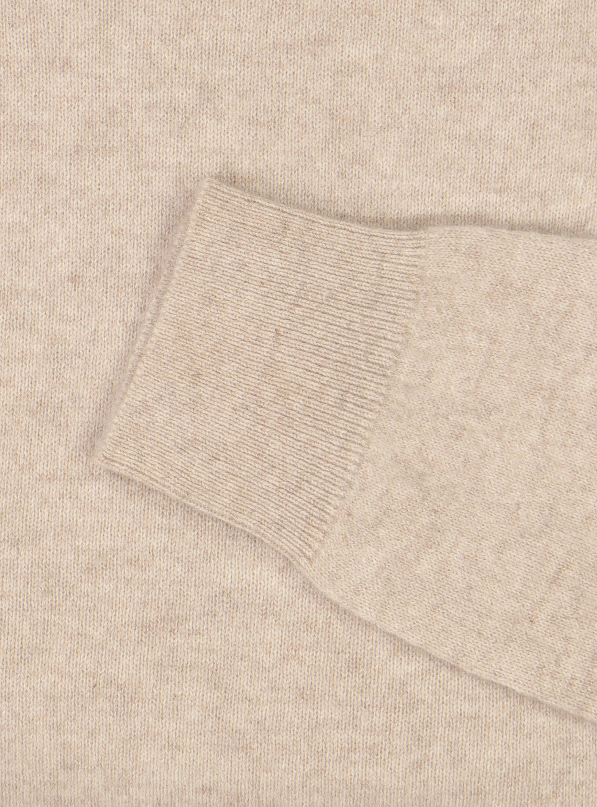 Maglia girocollo 100% cashmere, ECRU