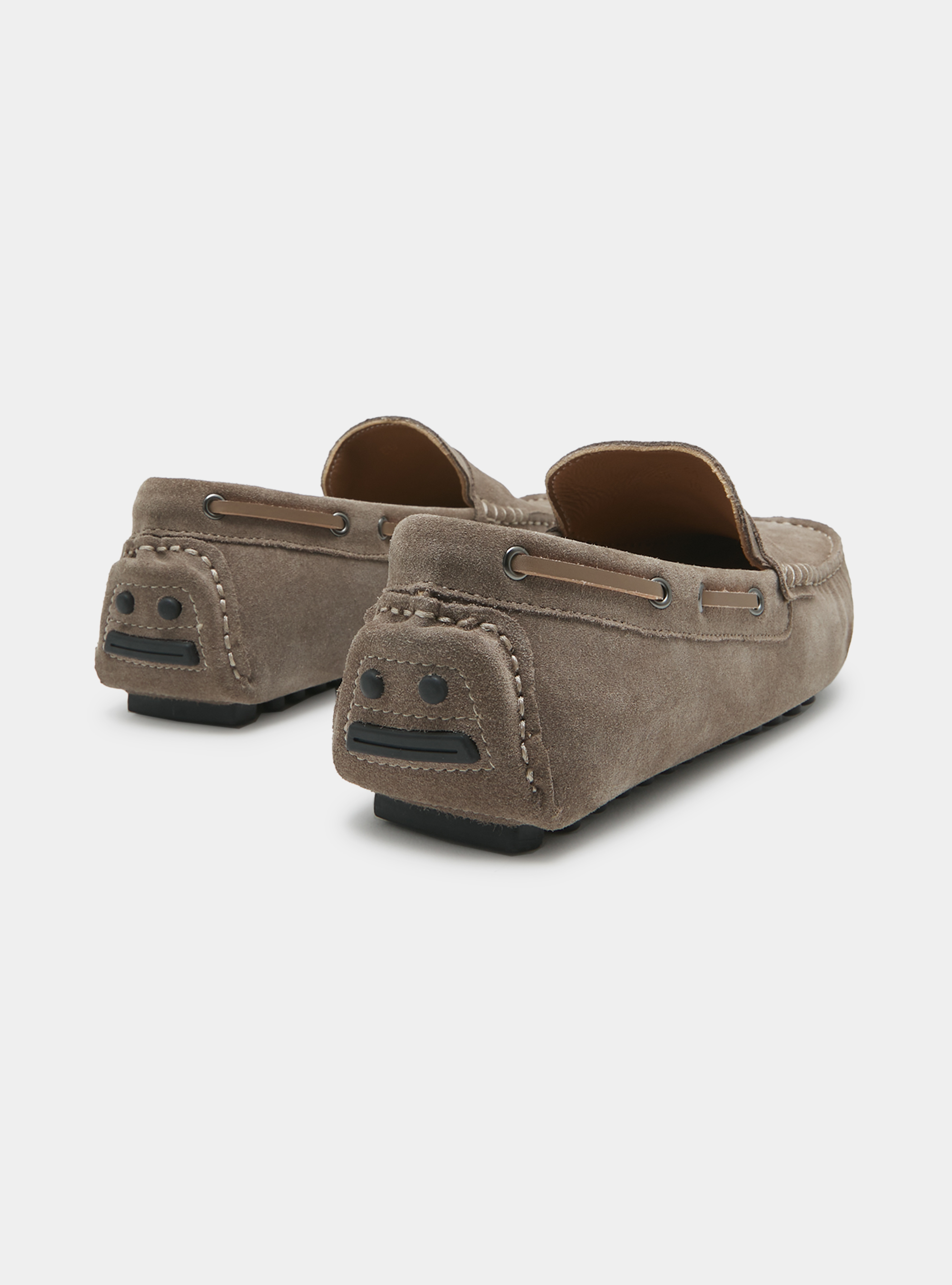 Suede Boat Loafers, MUD