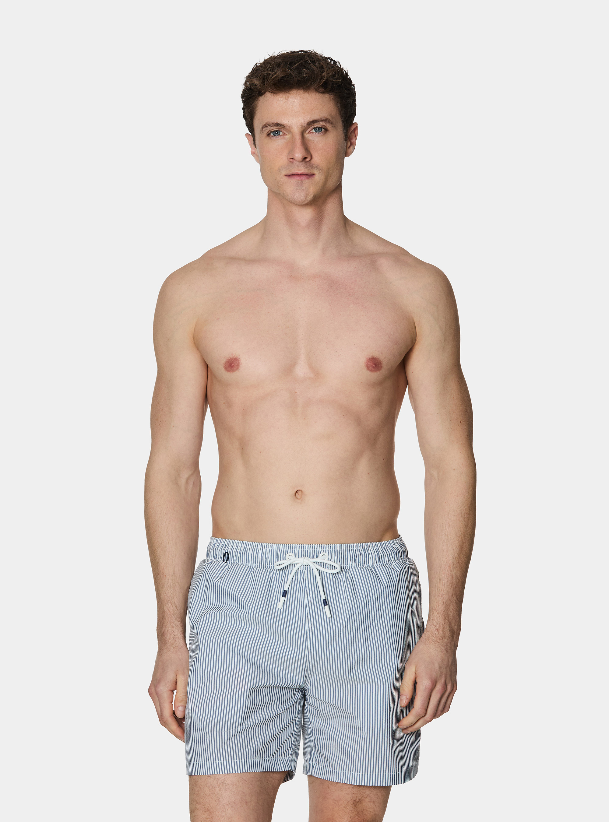 Costume da bagno rigato, BLUE