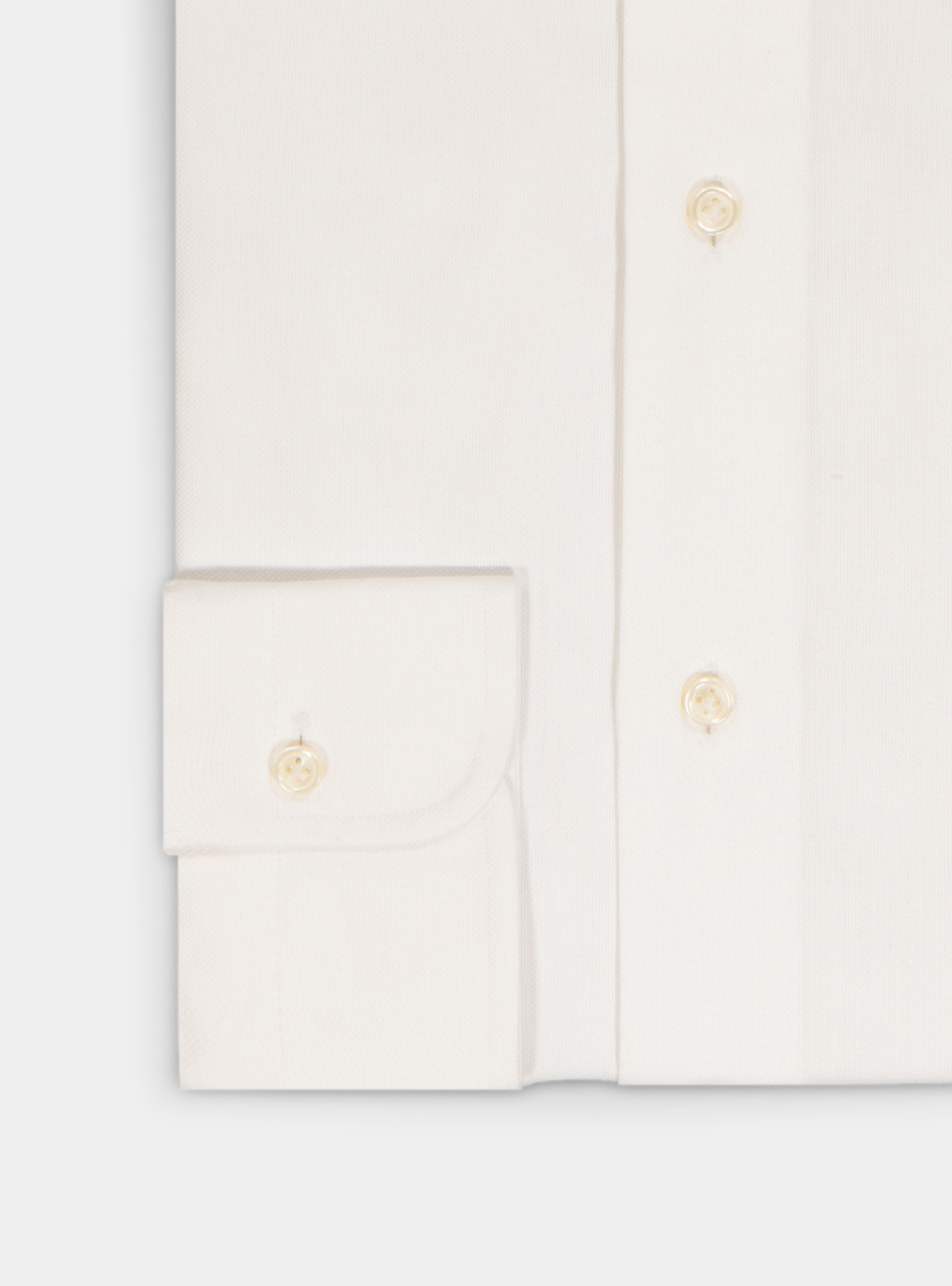 Camicia in oxford di cotone armaturato, BIANCO