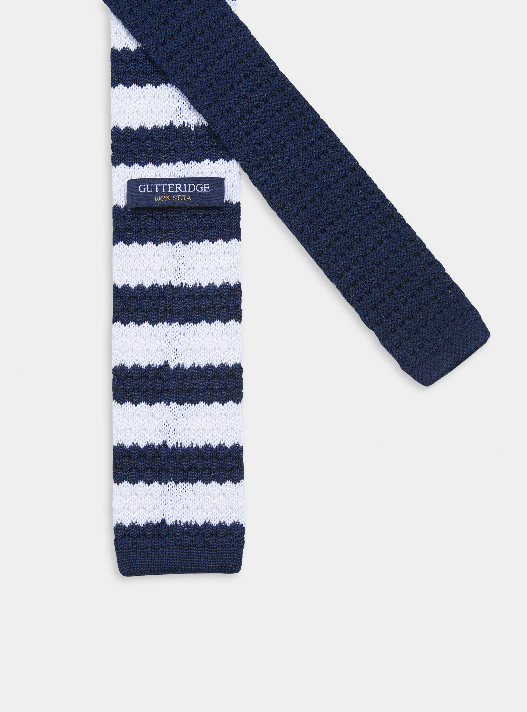 Cravatta in maglia a righe, BLU NAVY