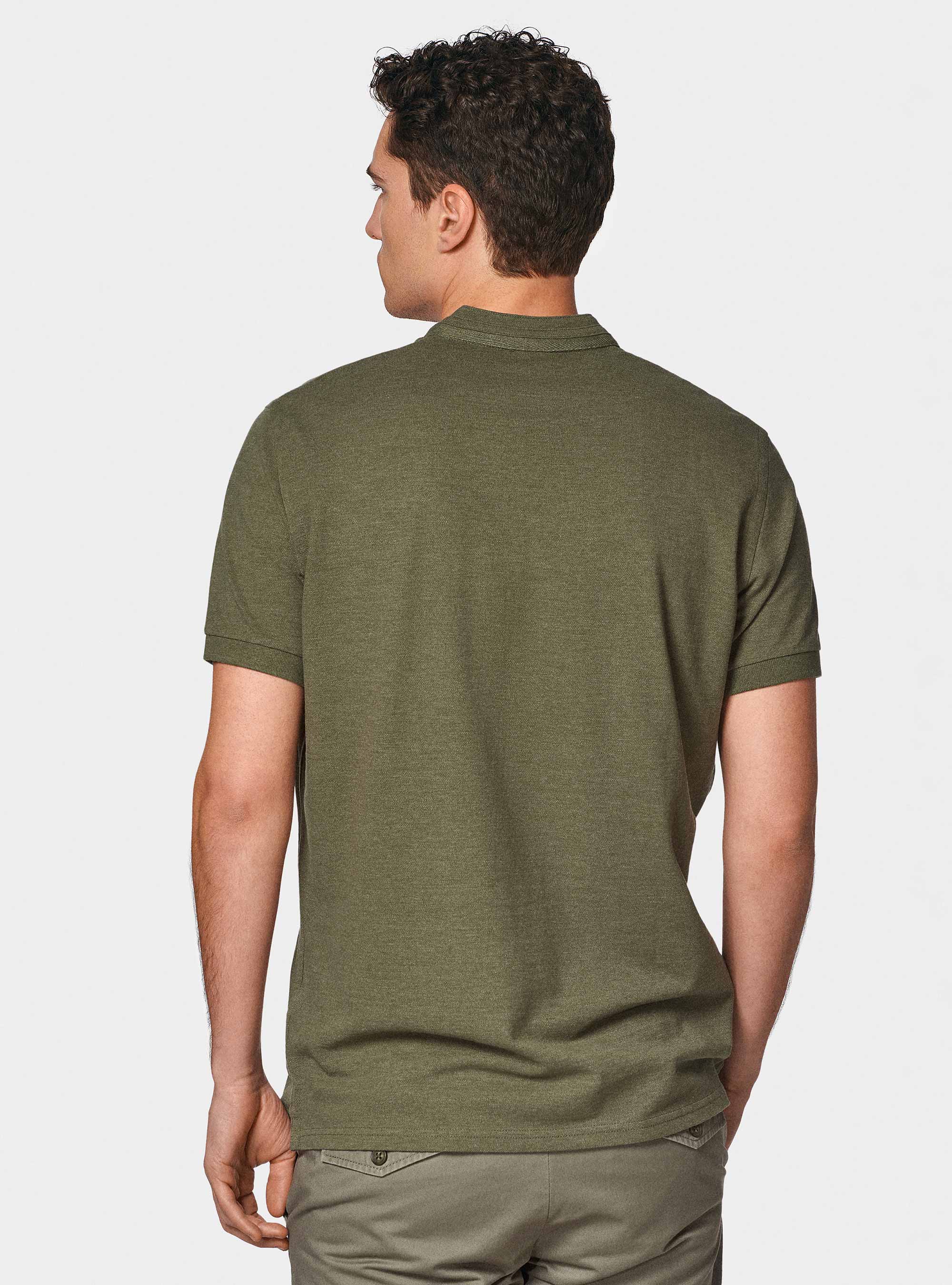 Polo en piqué coréen, SALVIA 0602C