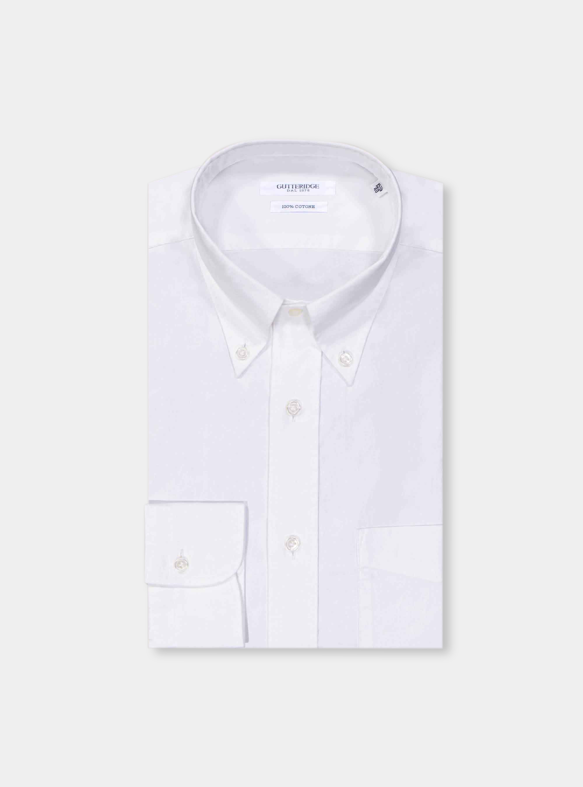 Camicia collo button down in oxford lavato