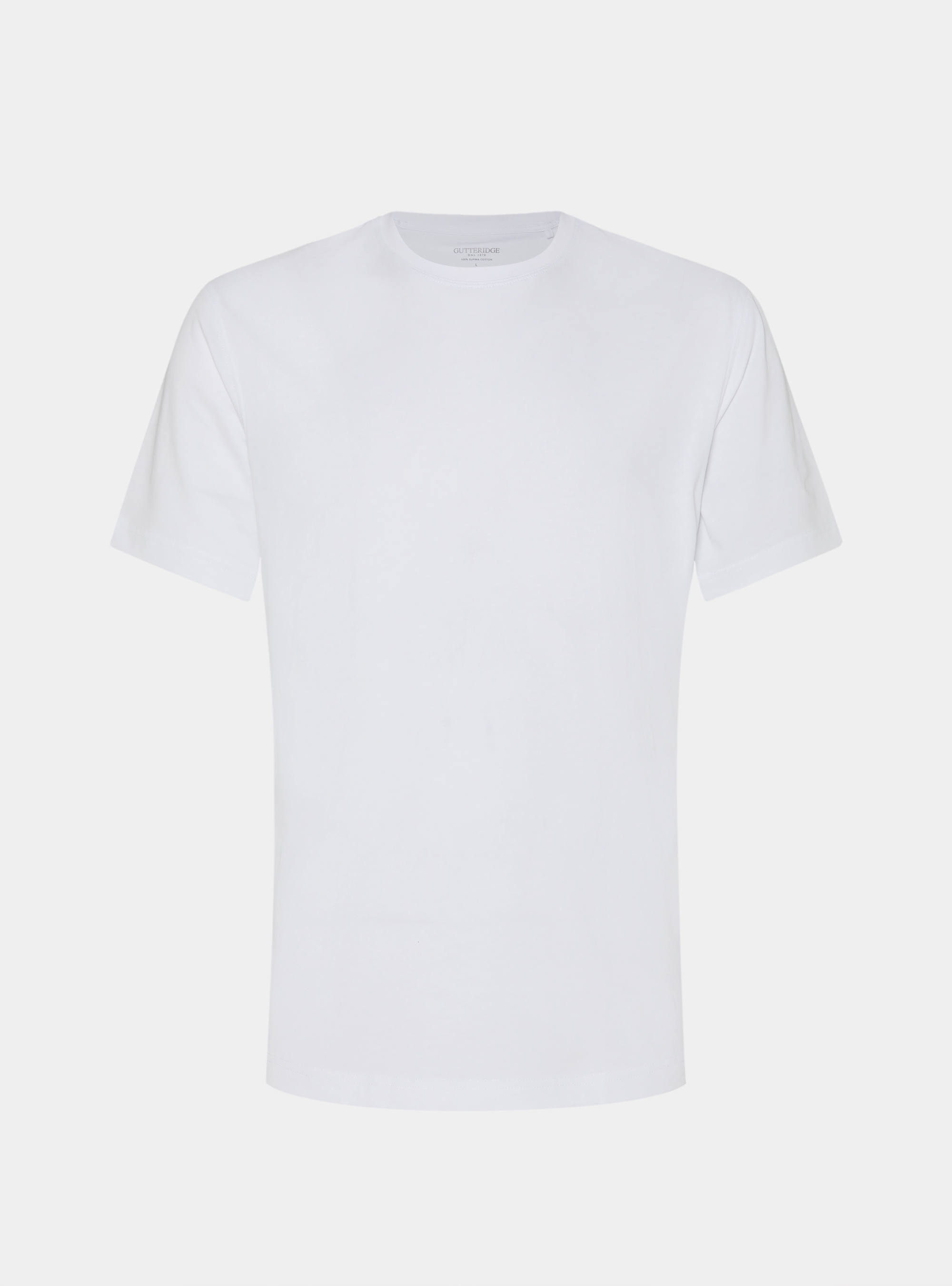 T-shirt in cotone supima mezza manica, BIANCO