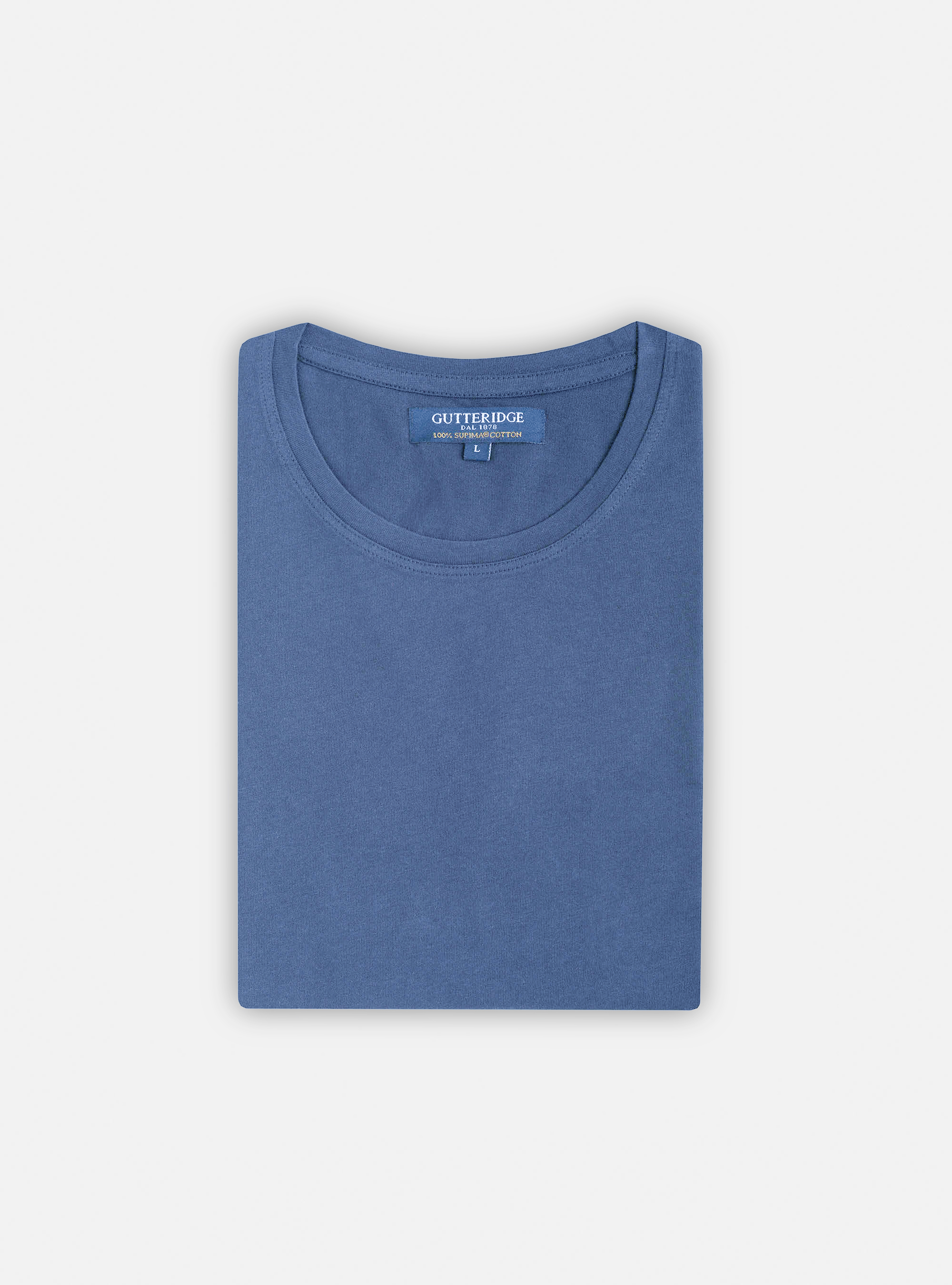 Maglietta mezza manica 100% cotone supima, POLVERE