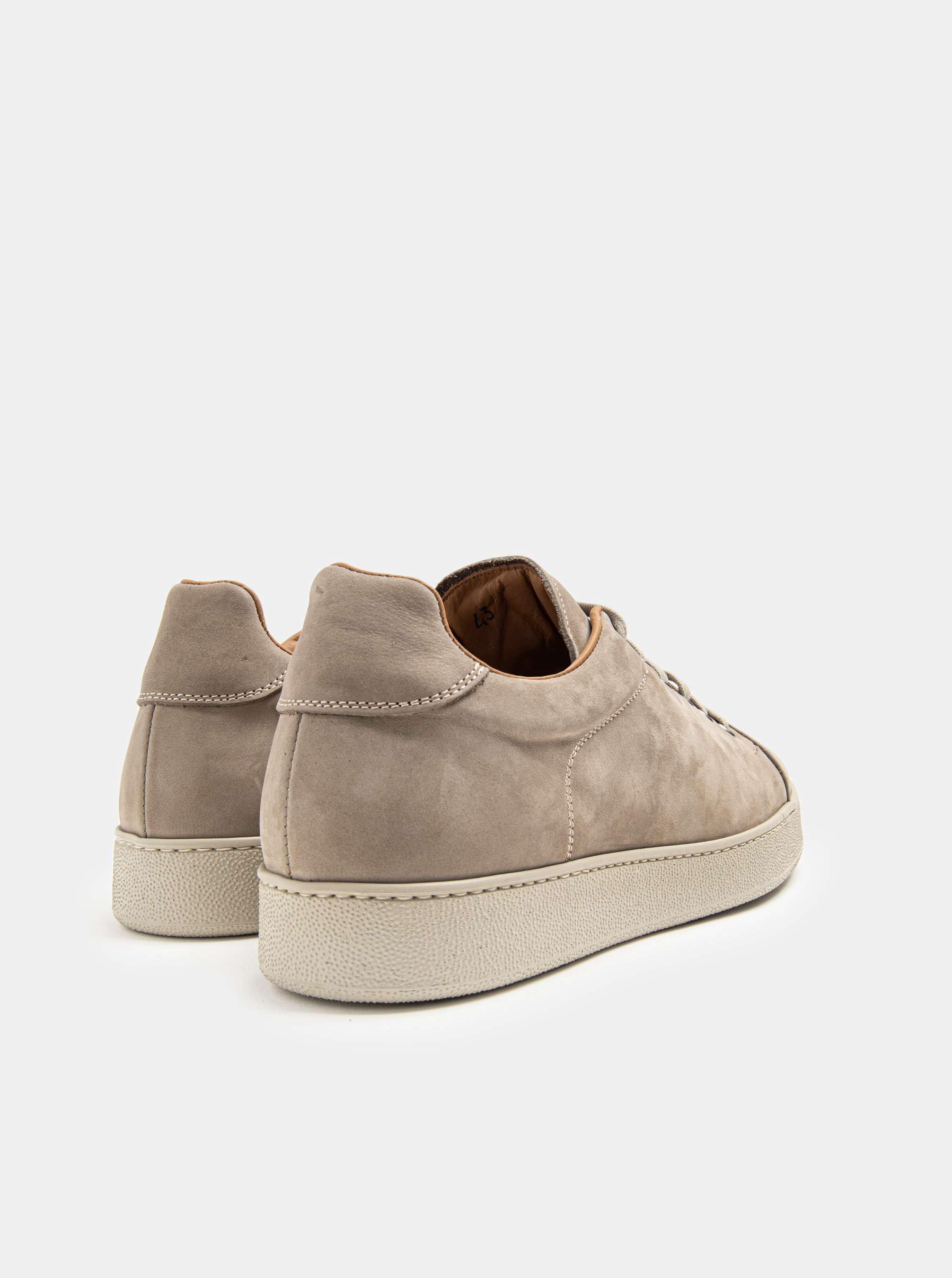 Sneakers in suede, ECRU