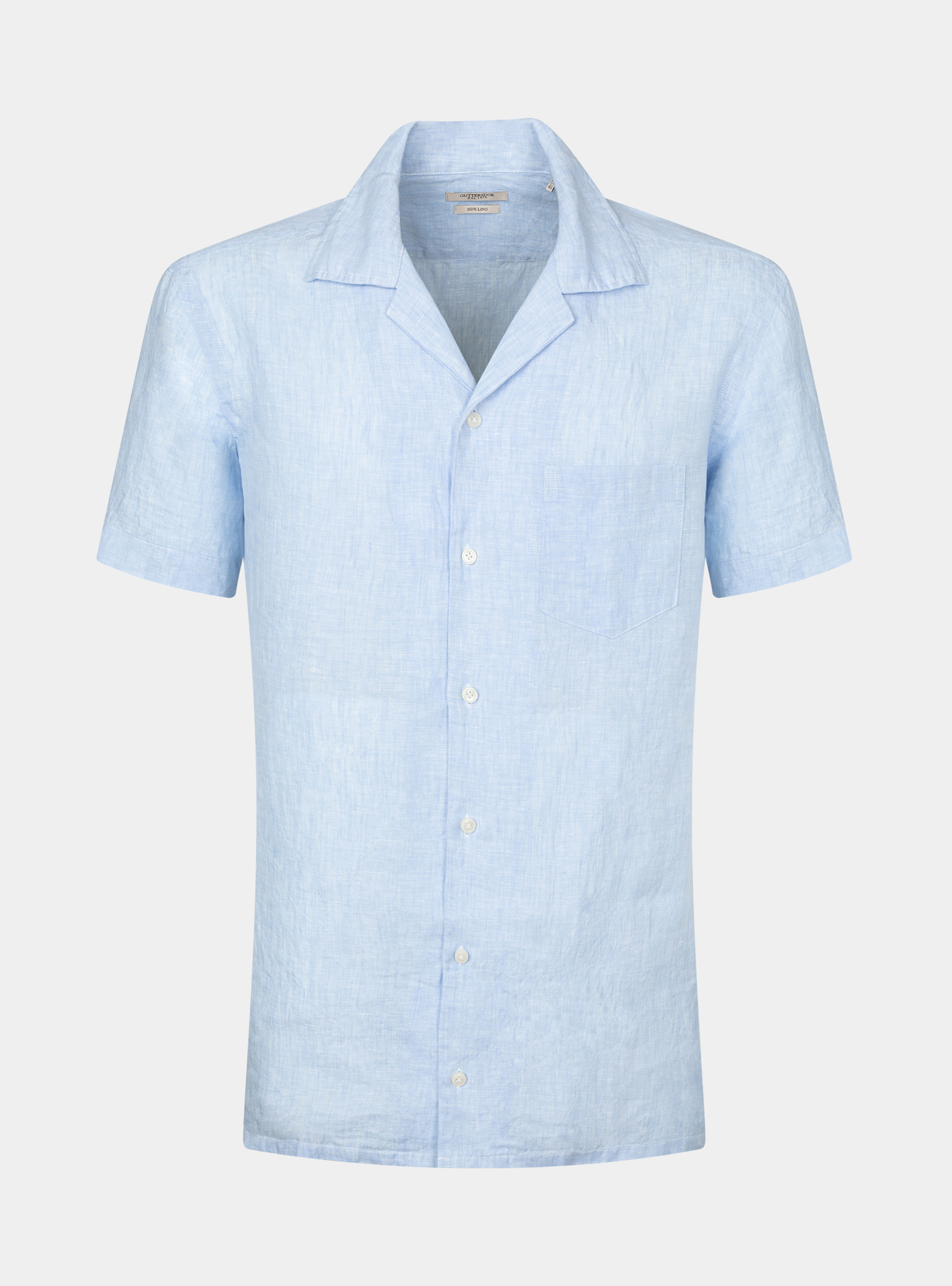 Il Gufo Camicia giromanica in lino con fiocco P22CA020L1012