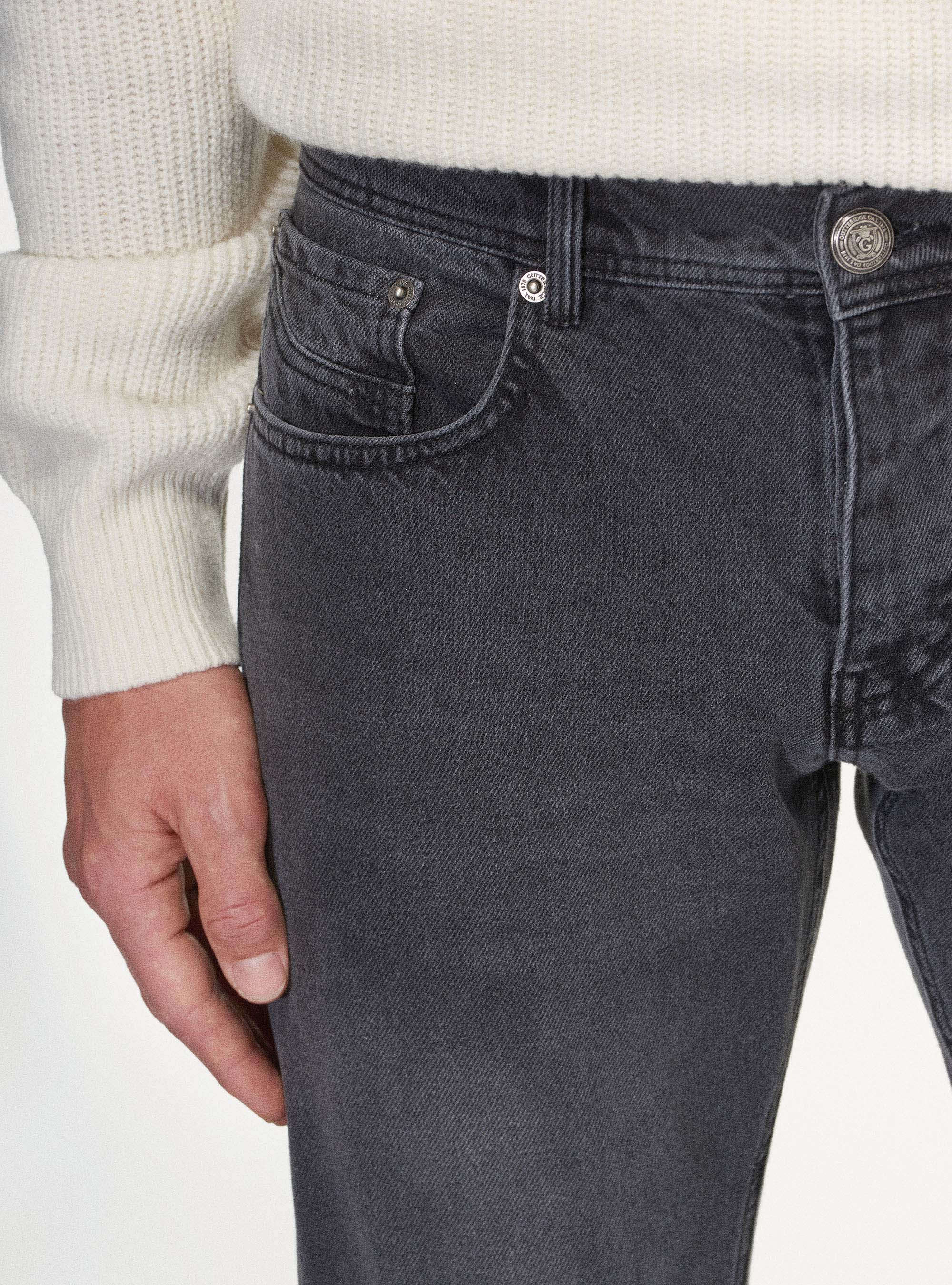 Jeans regular fit grigio scuro, ASFALTO