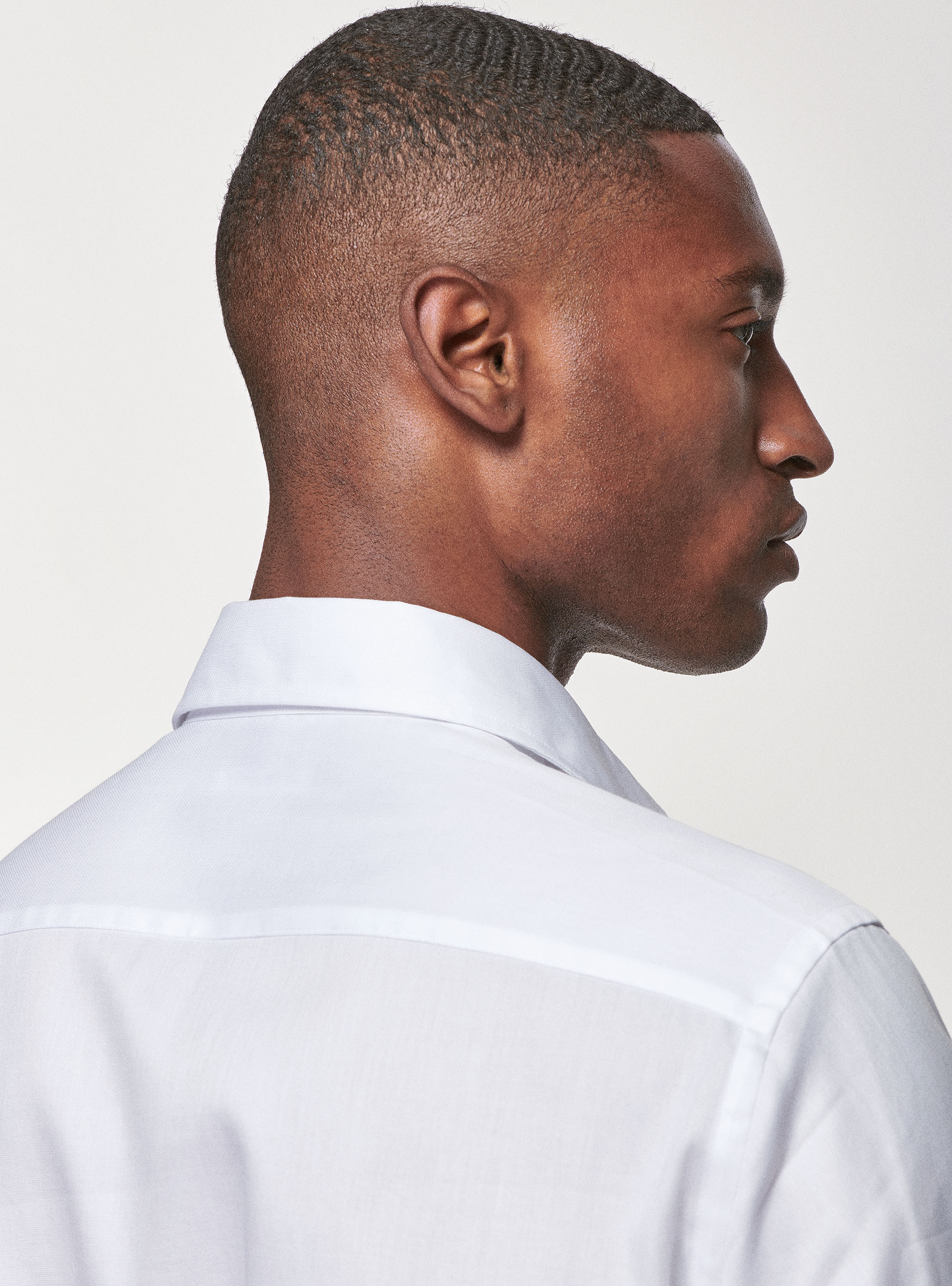 Pure textured cotton shirt, WHITE