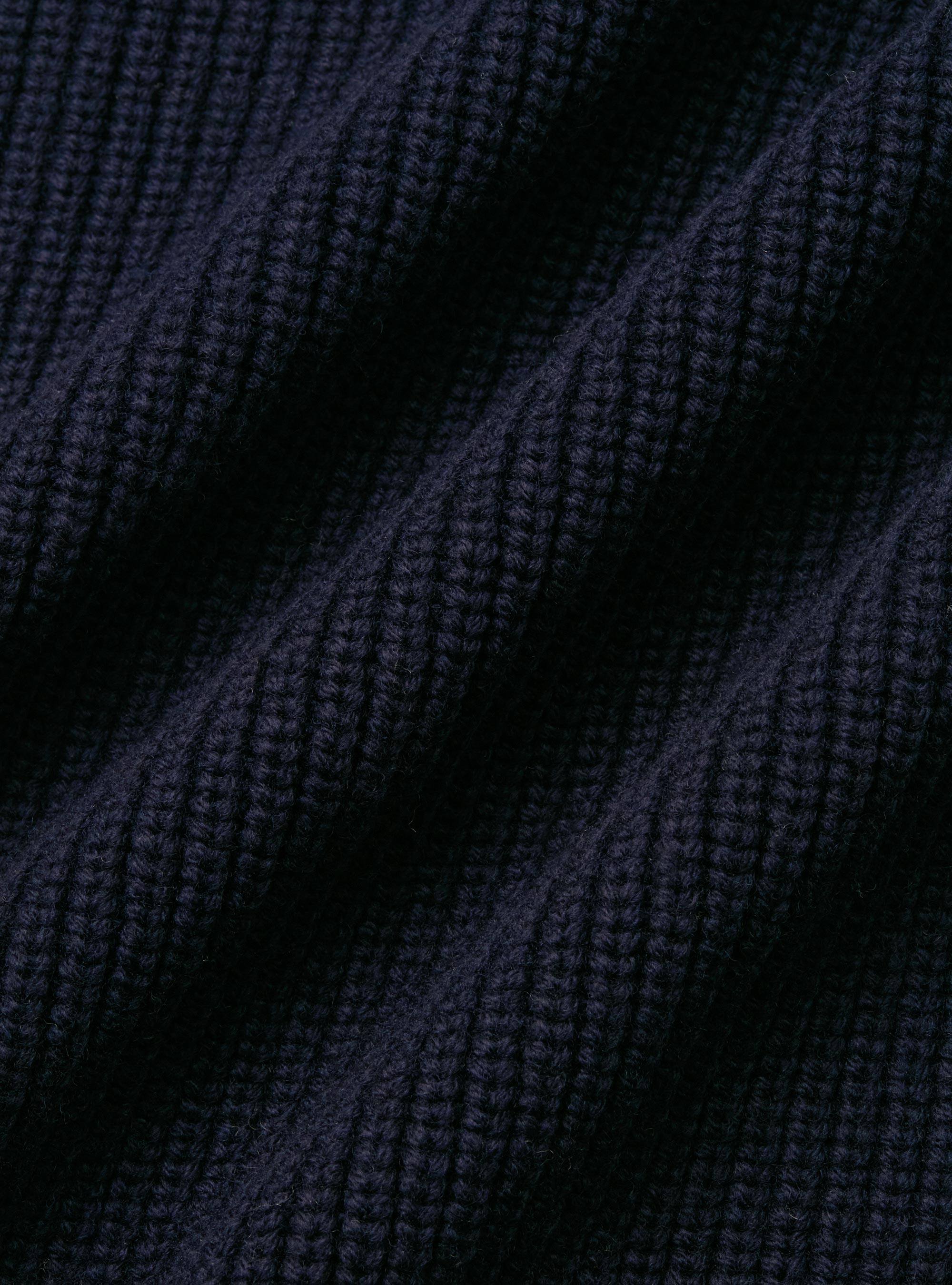 Cardigan in maglia sciallata in lana merino, BLU NAVY