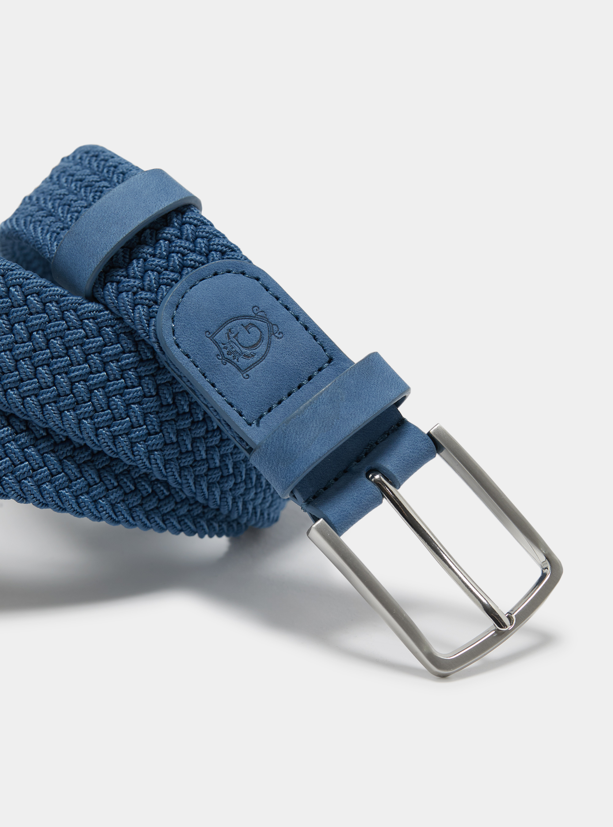 Ceinture élastique unie, BLEU CIEL