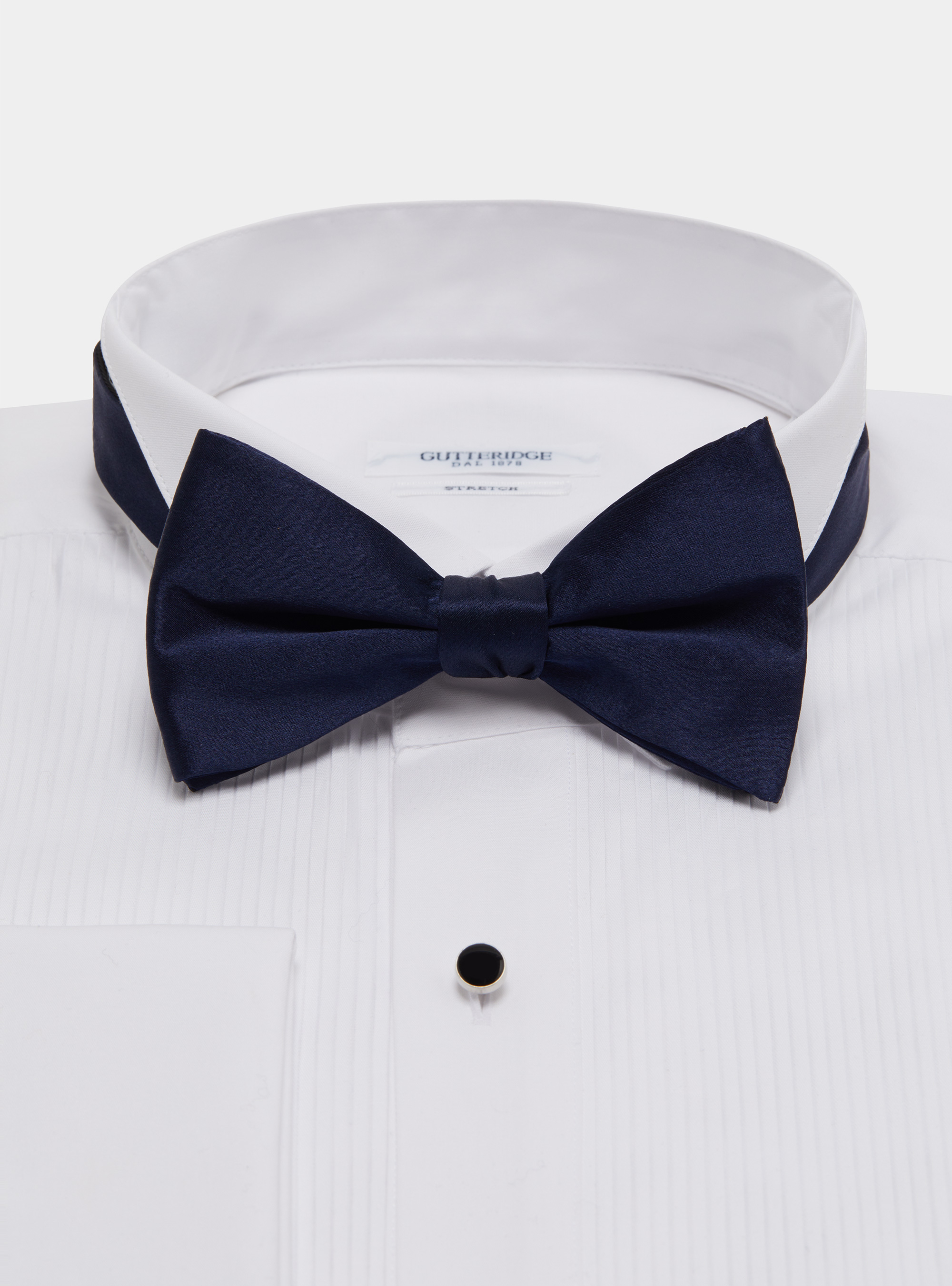 Silk Satin Papillon, NAVY BLUE
