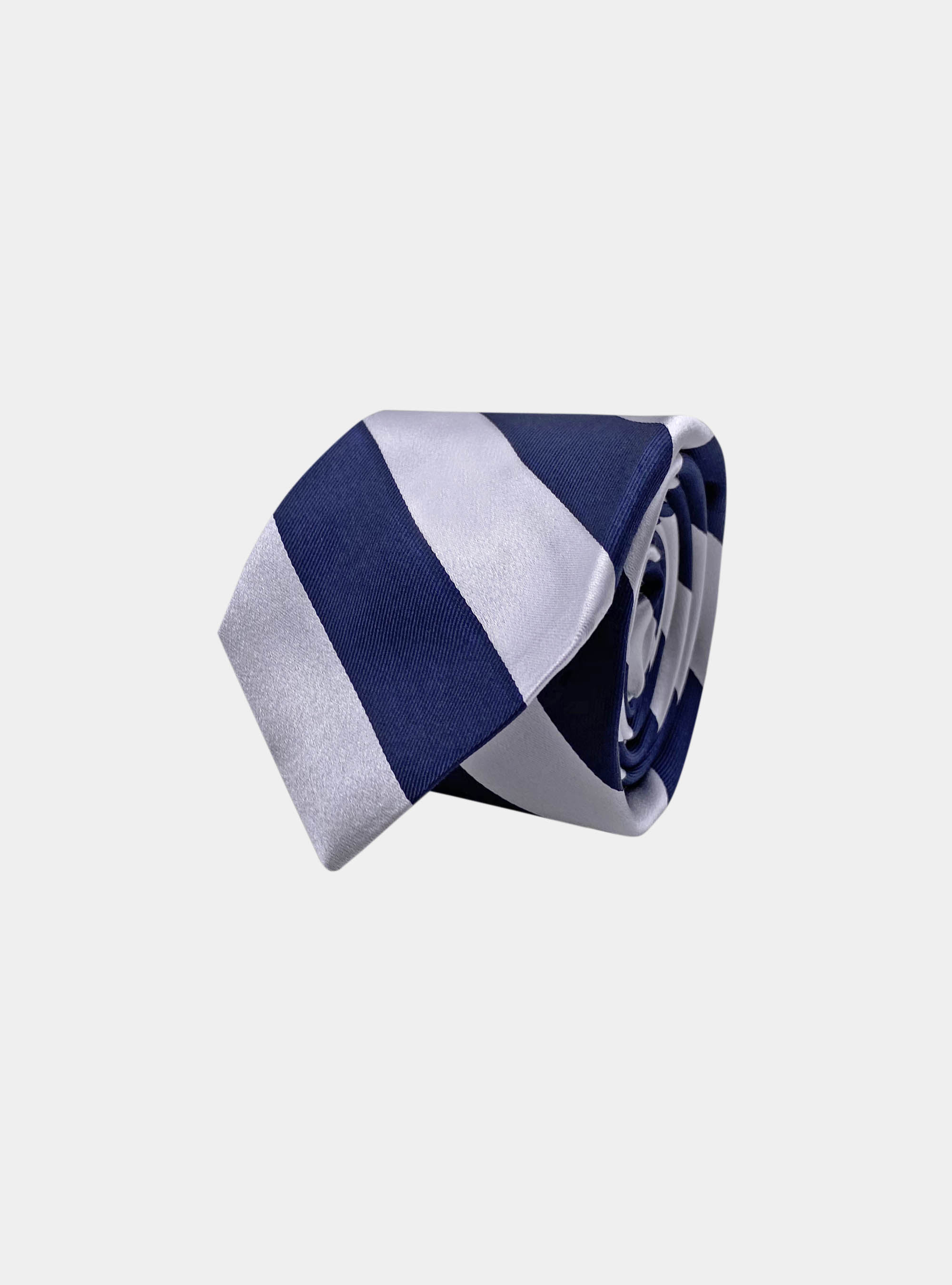 Regimental silk tie, WHITE