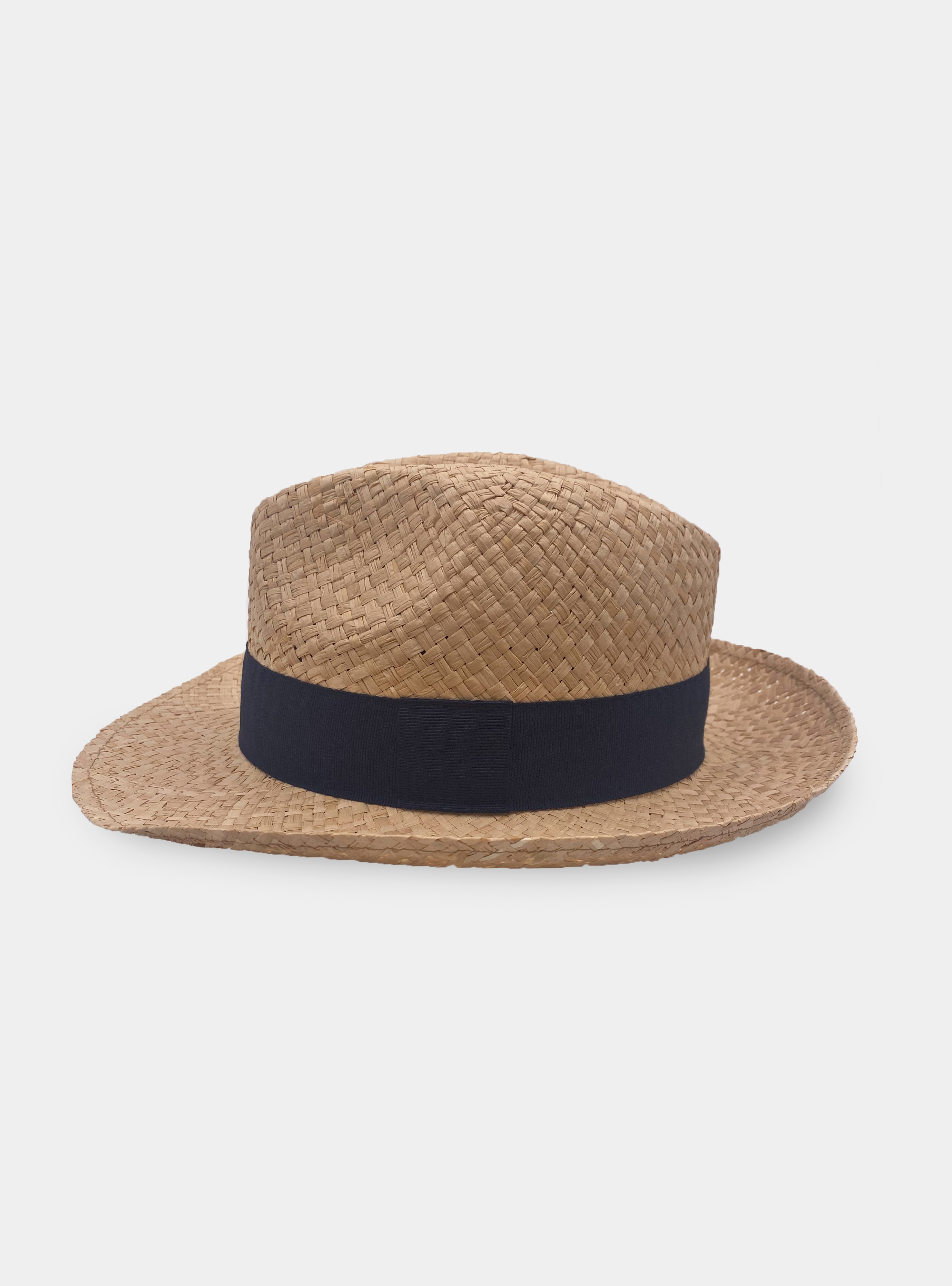 Cappello in rafia, BLU NAVY