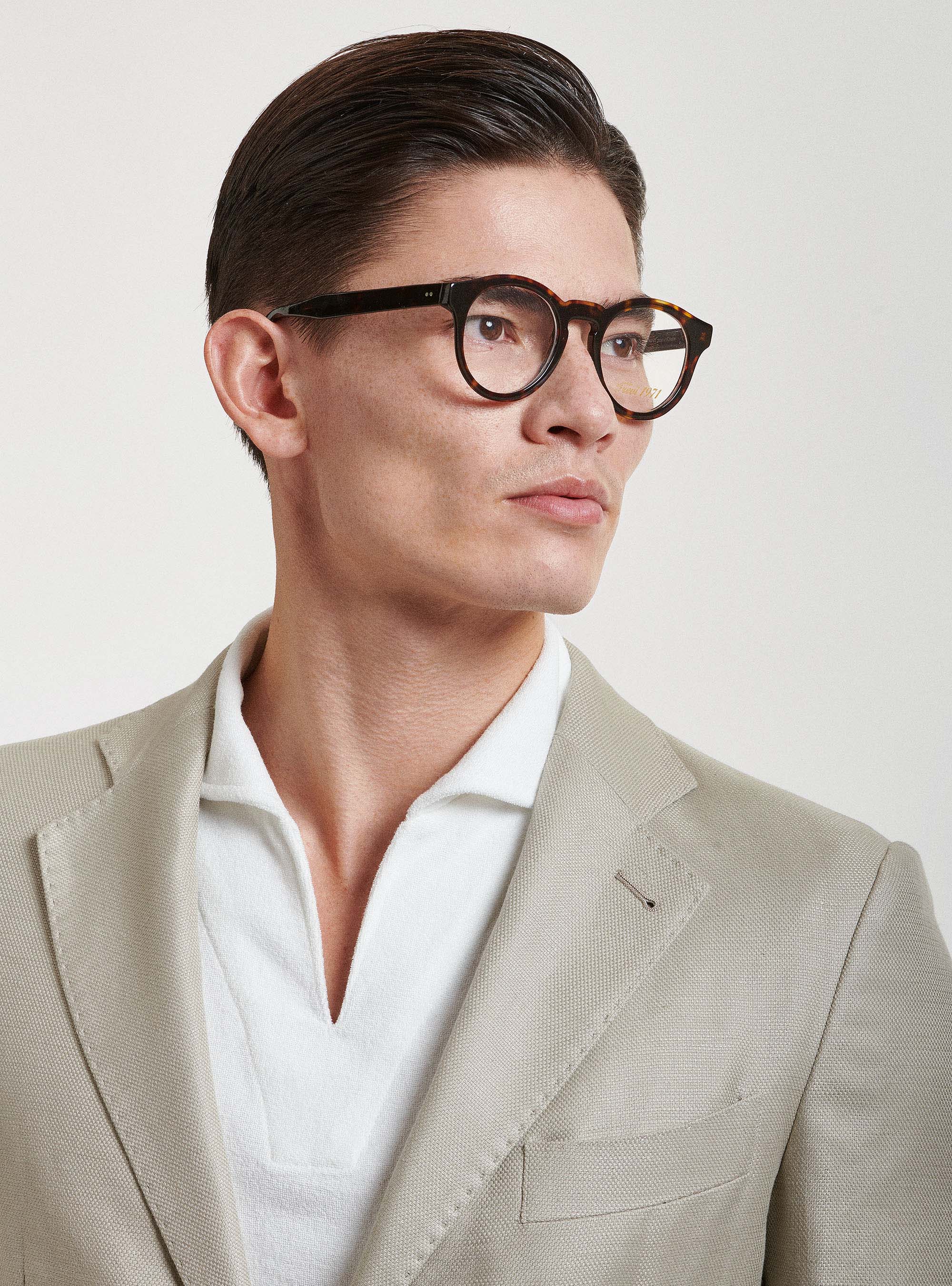 Cotton Panel Blazer