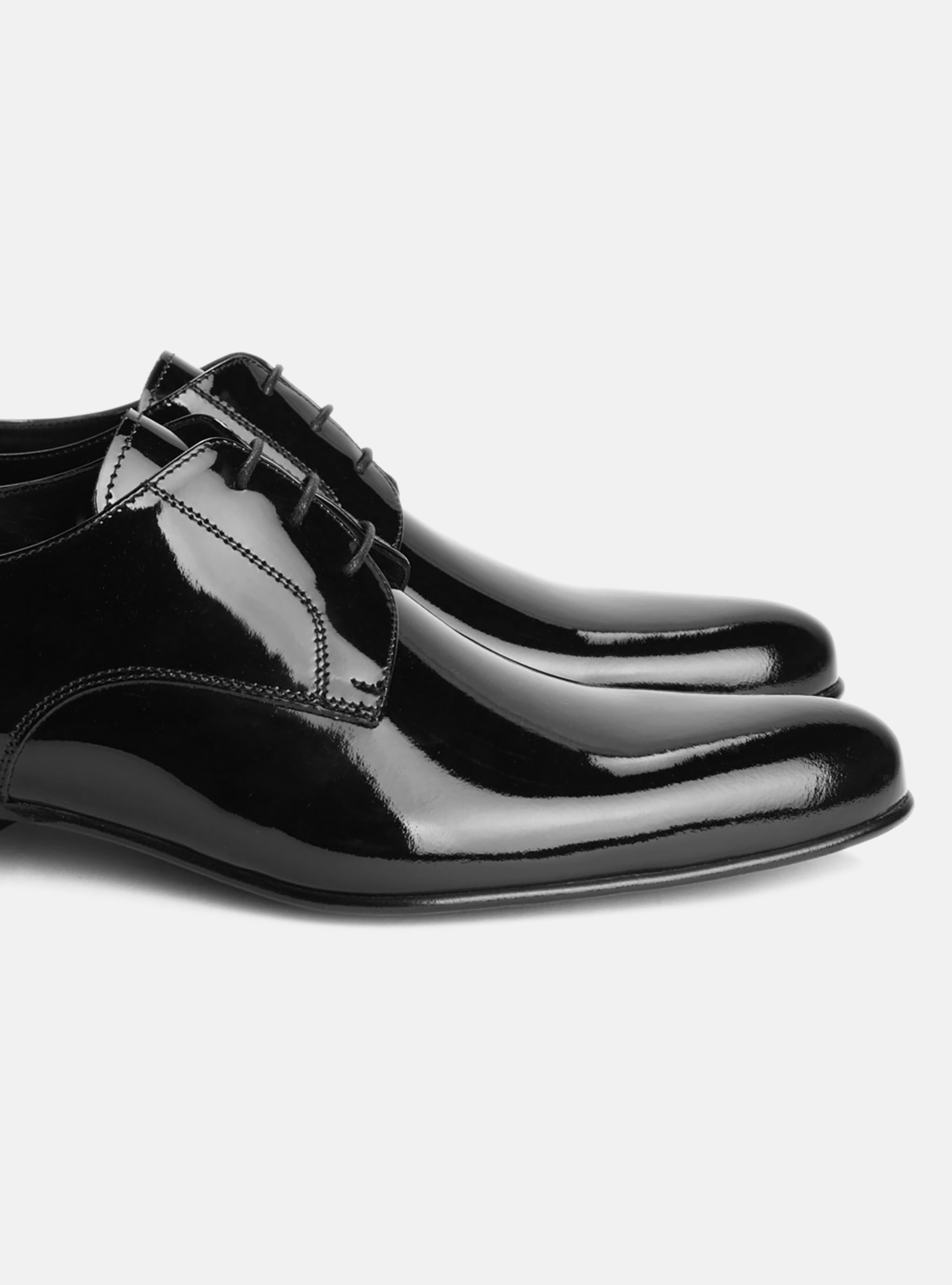 Scarpa in vernice da smoking, BLACK