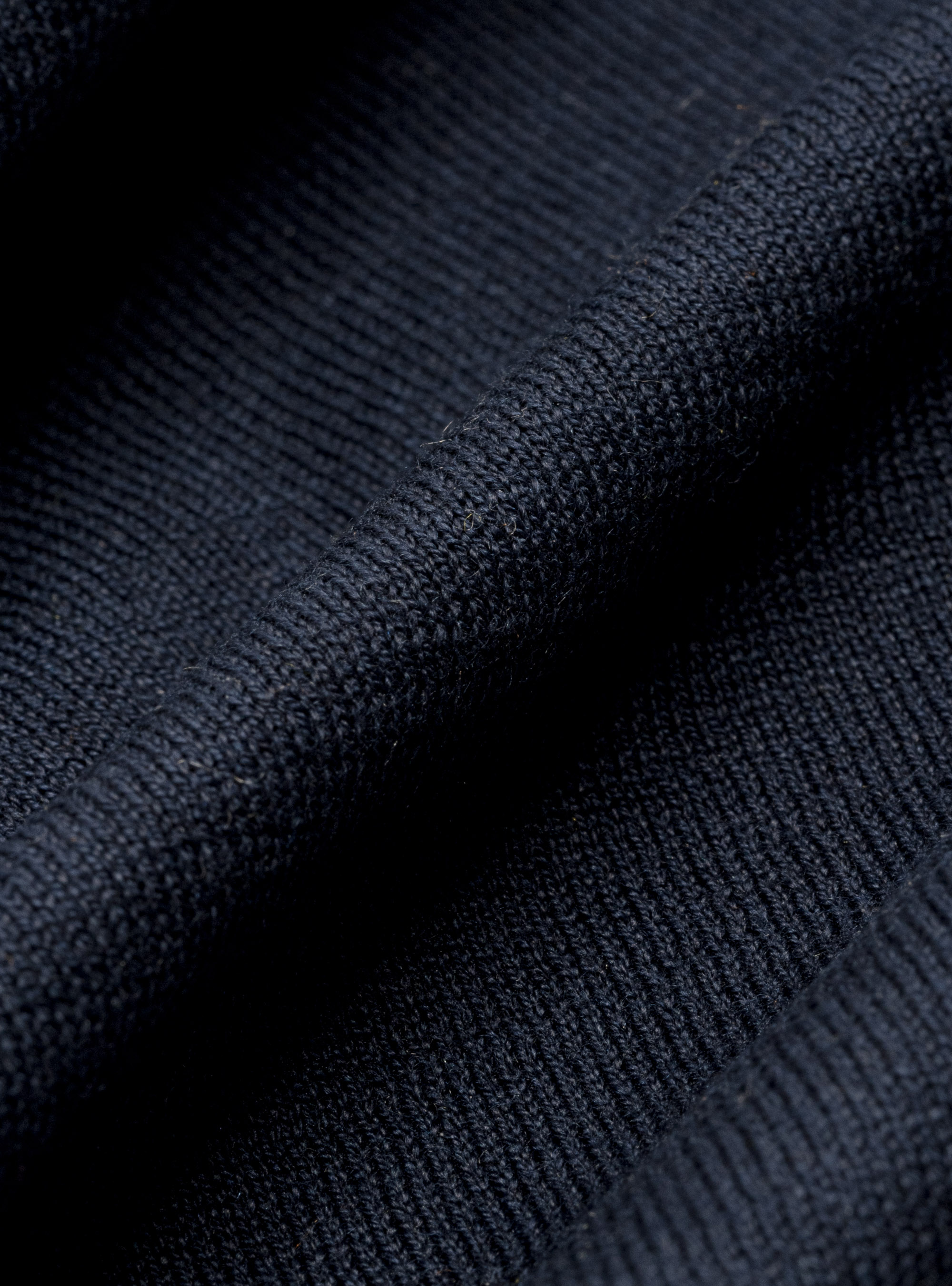Maglia girocollo in seta e cotone, BLU NAVY