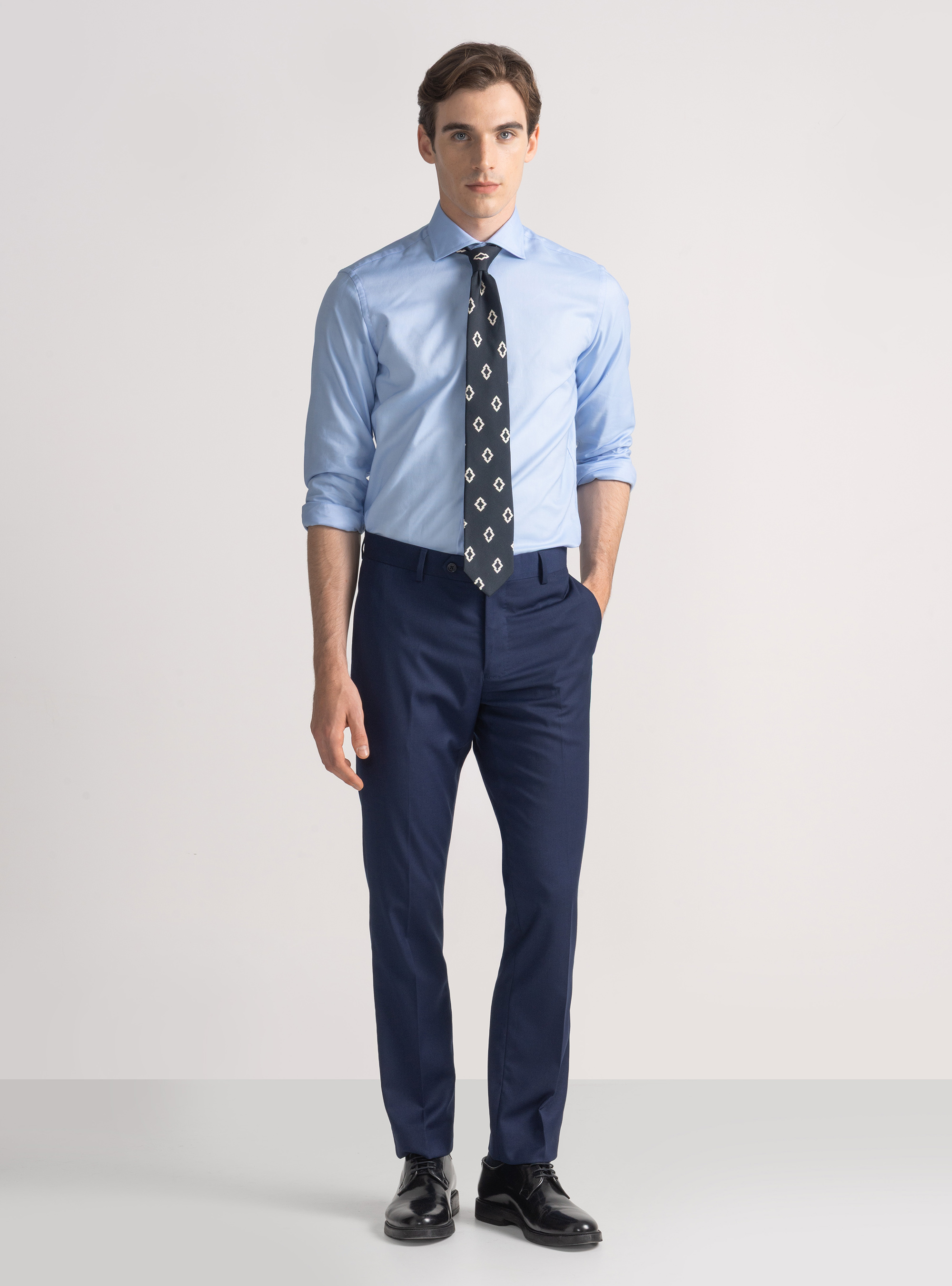 Cotton oxford shirt, LIGHT BLUE