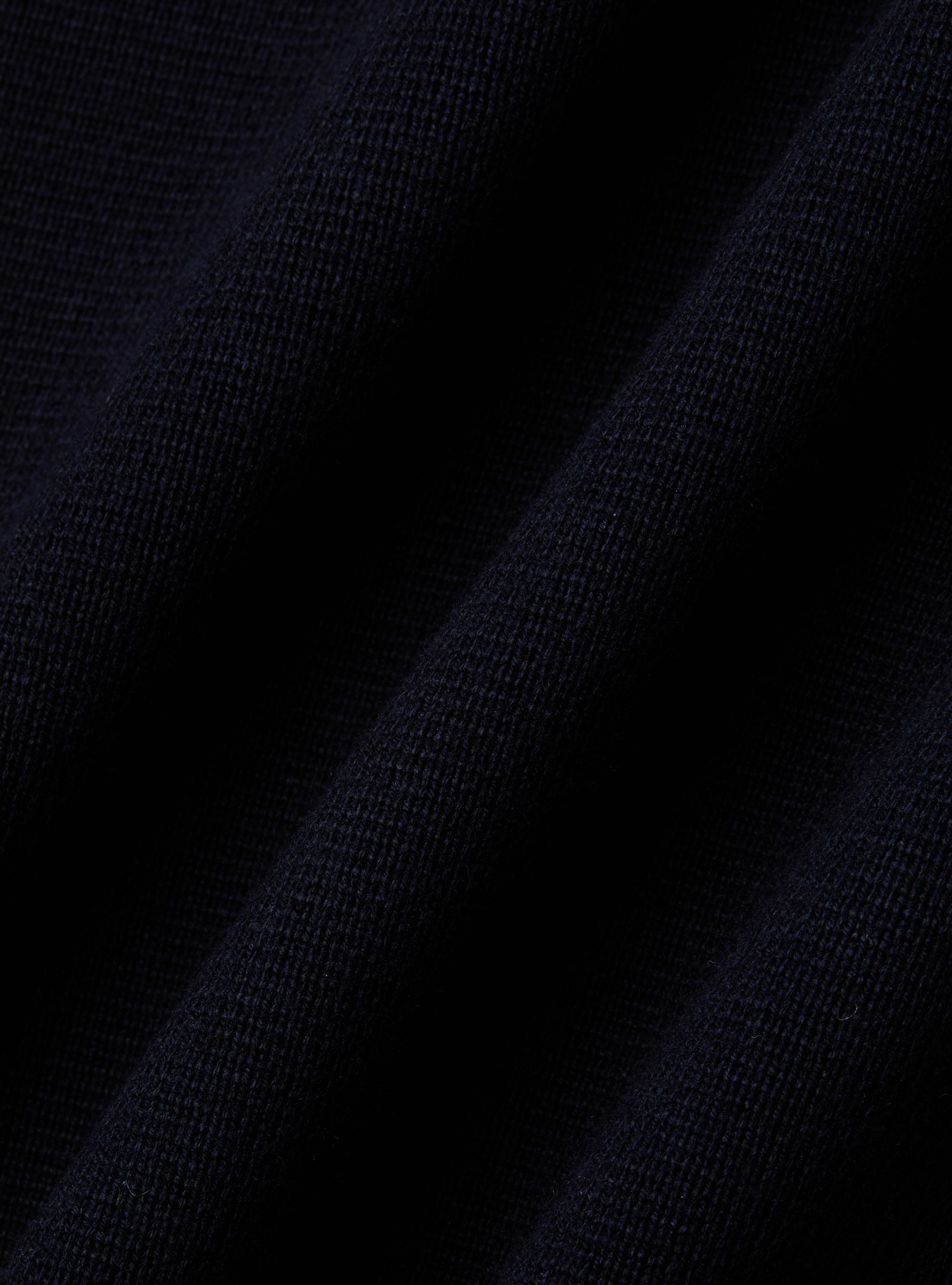 Cardigan coreano in maglia misto cotone, BLU NAVY