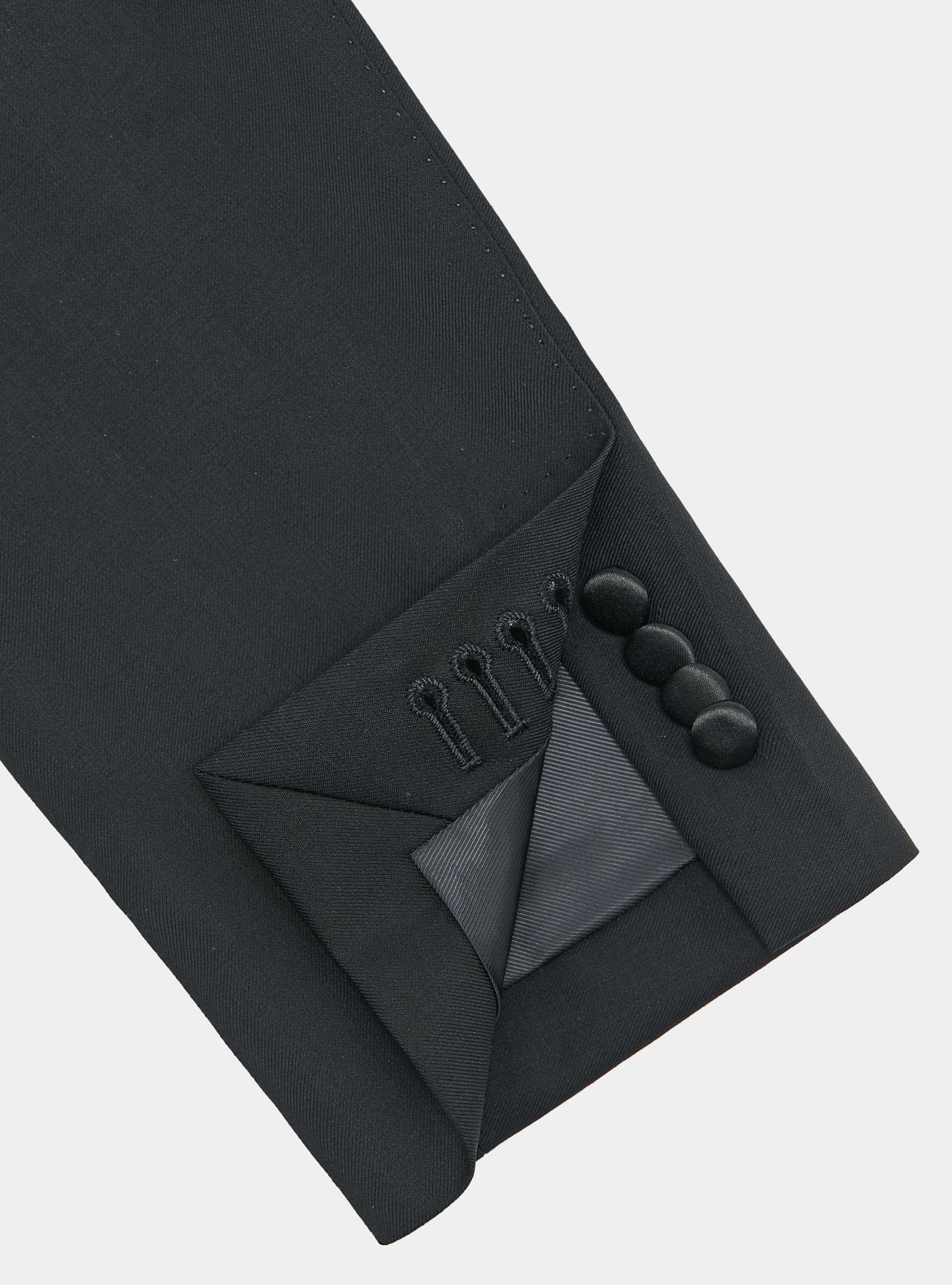 Vitale Barberis Canonico wool tuxedo blazer, BLACK