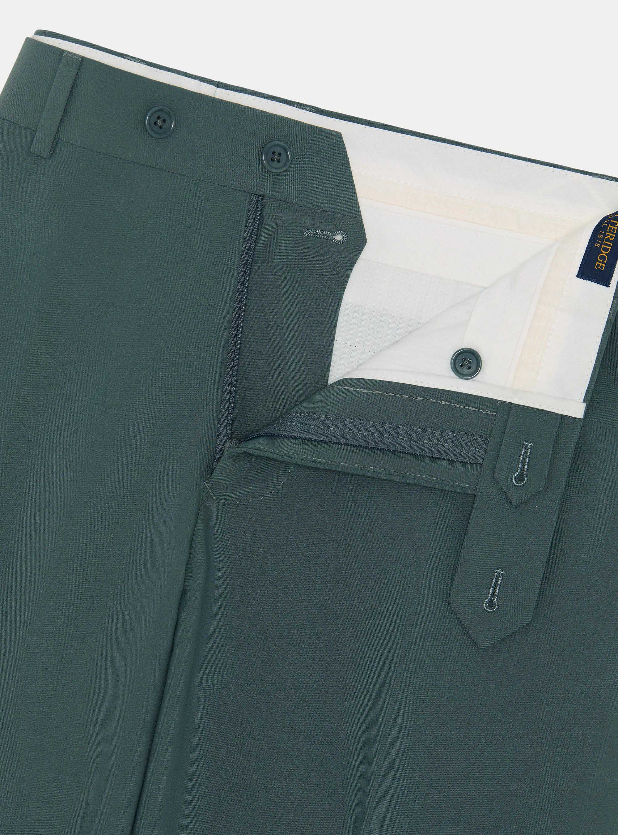 Slim-fit suit trousers, SALVIA 0602C